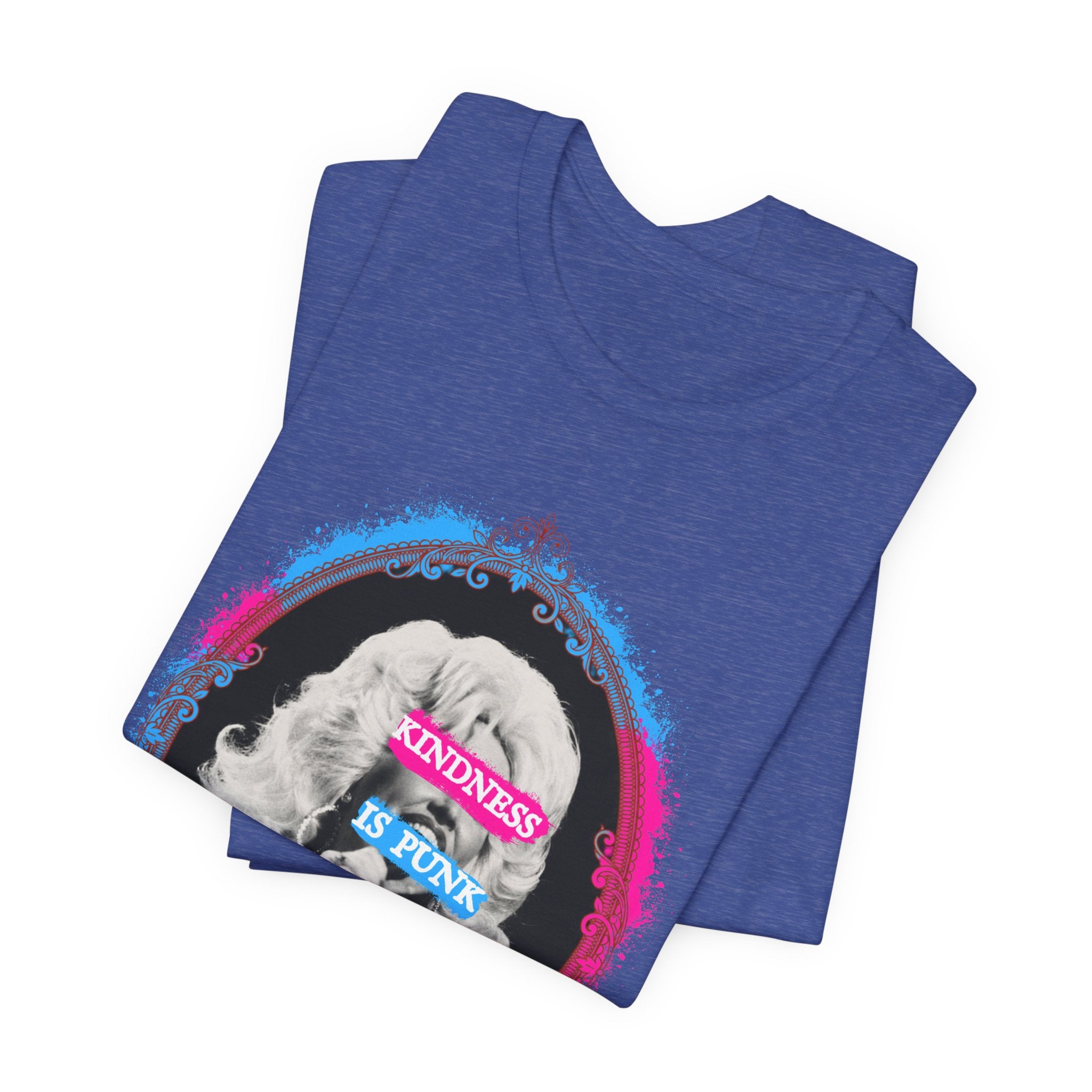 Kindness Is Punk Dolly Bella + Canvas T-Shirt - Vintage Punk Graphic Tee