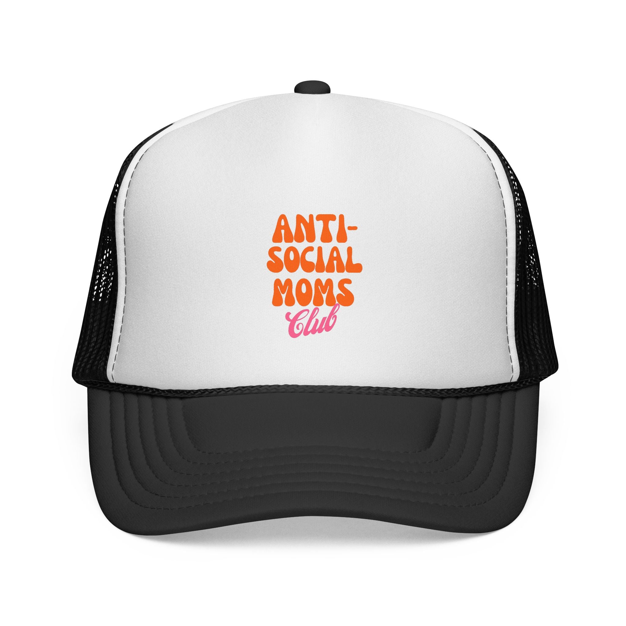 Anti-Social Mom's Club Printed Snapback Trucker Hat