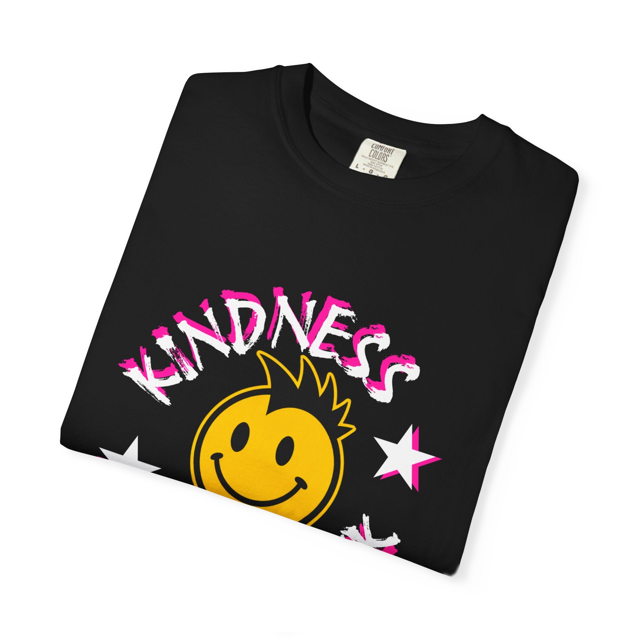 Kindness Is Punk Smiley Comfort Colors T-Shirt