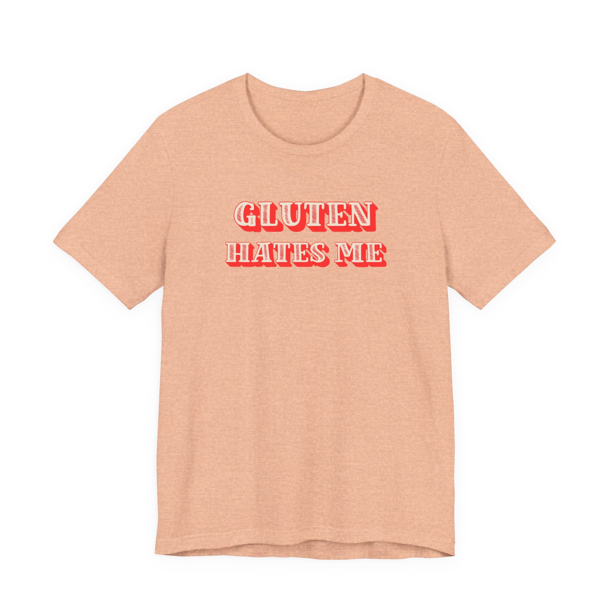 Gluten Hates Me Tee — Funny Celiac/Gluten-Free Shirt