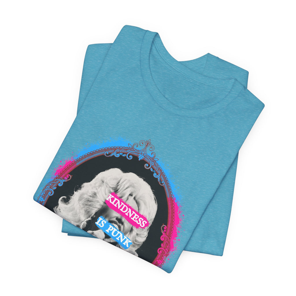 Kindness Is Punk Dolly Bella + Canvas T-Shirt - Vintage Punk Graphic Tee
