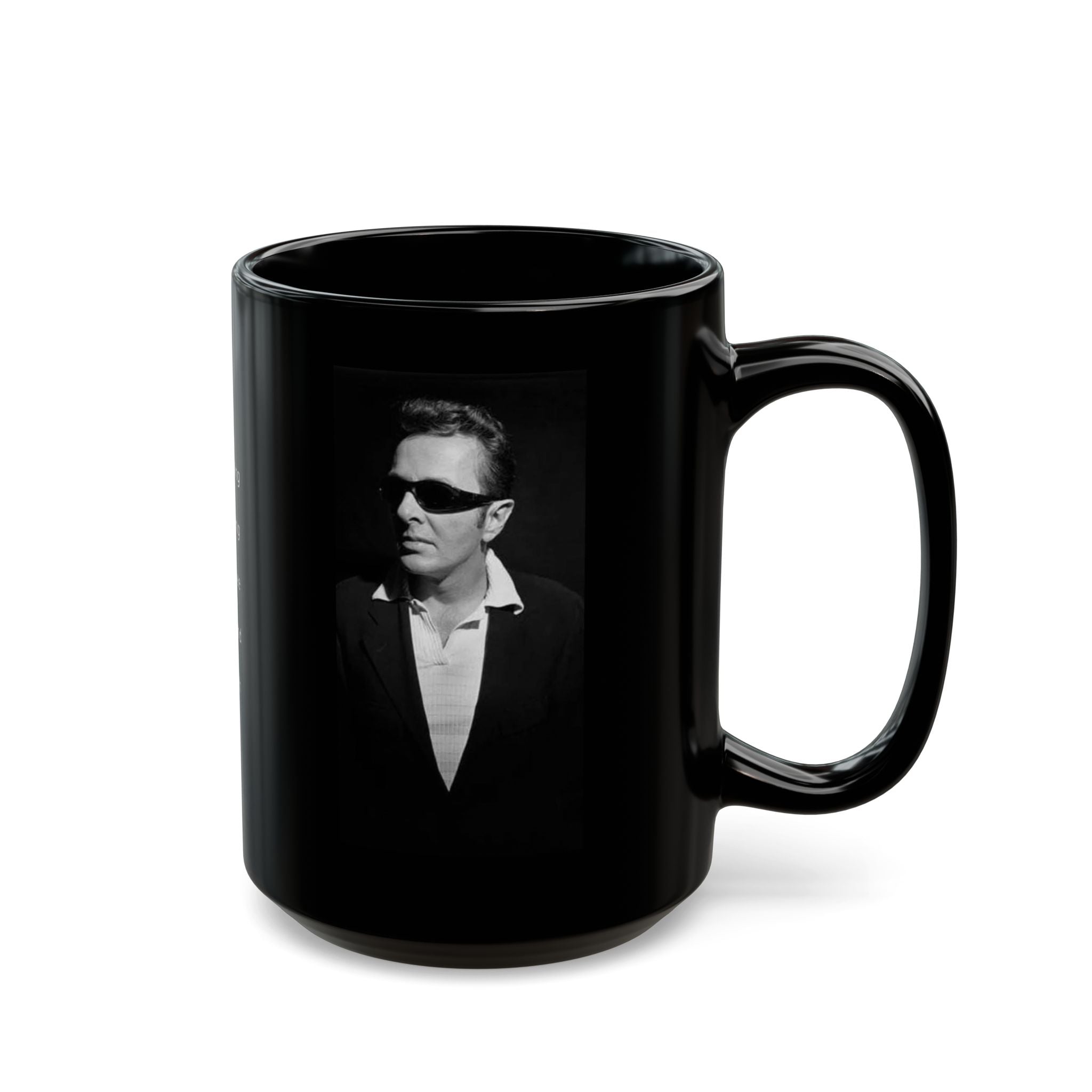 Joe Strummer Quote Black Mug — Punk Rock Photo & Inspirational Lyrics 15oz