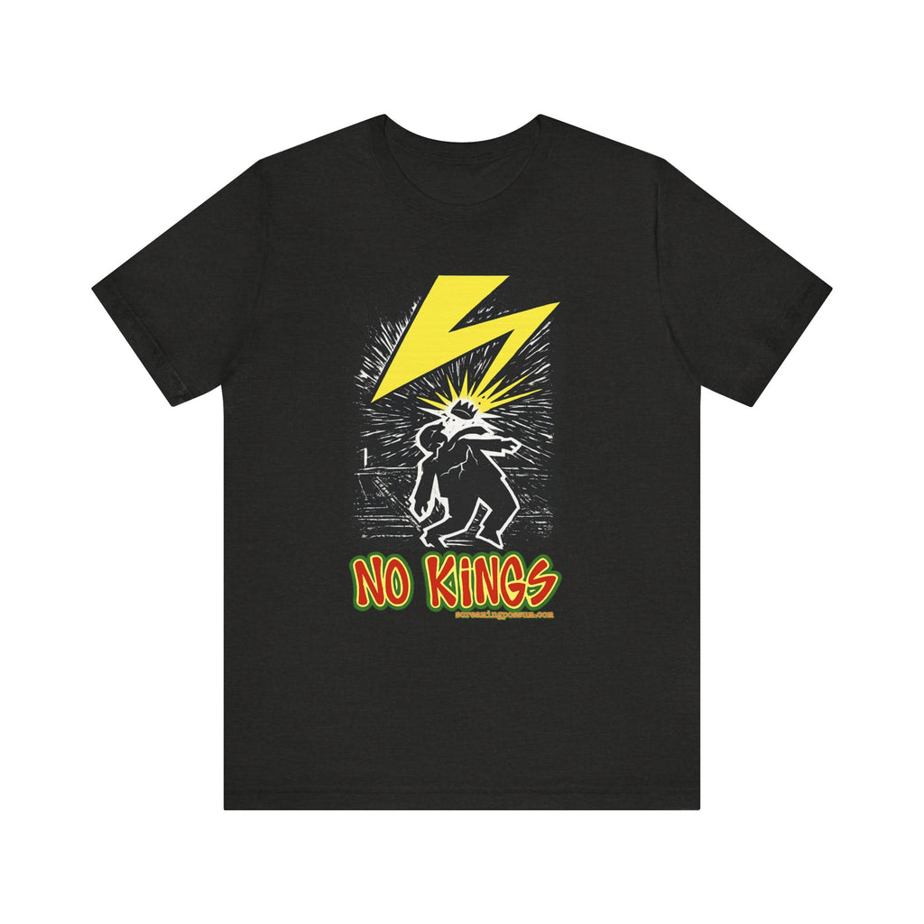 No Kings Lightning Bolt Bella + Canvas T-Shirt