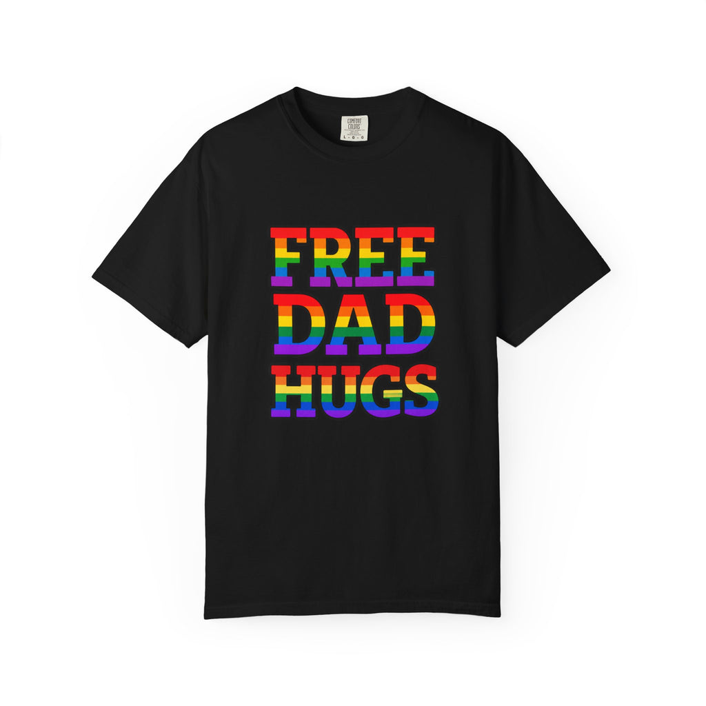 Free Dad Hugs Rainbow Pride Comfort Colors T-Shirt