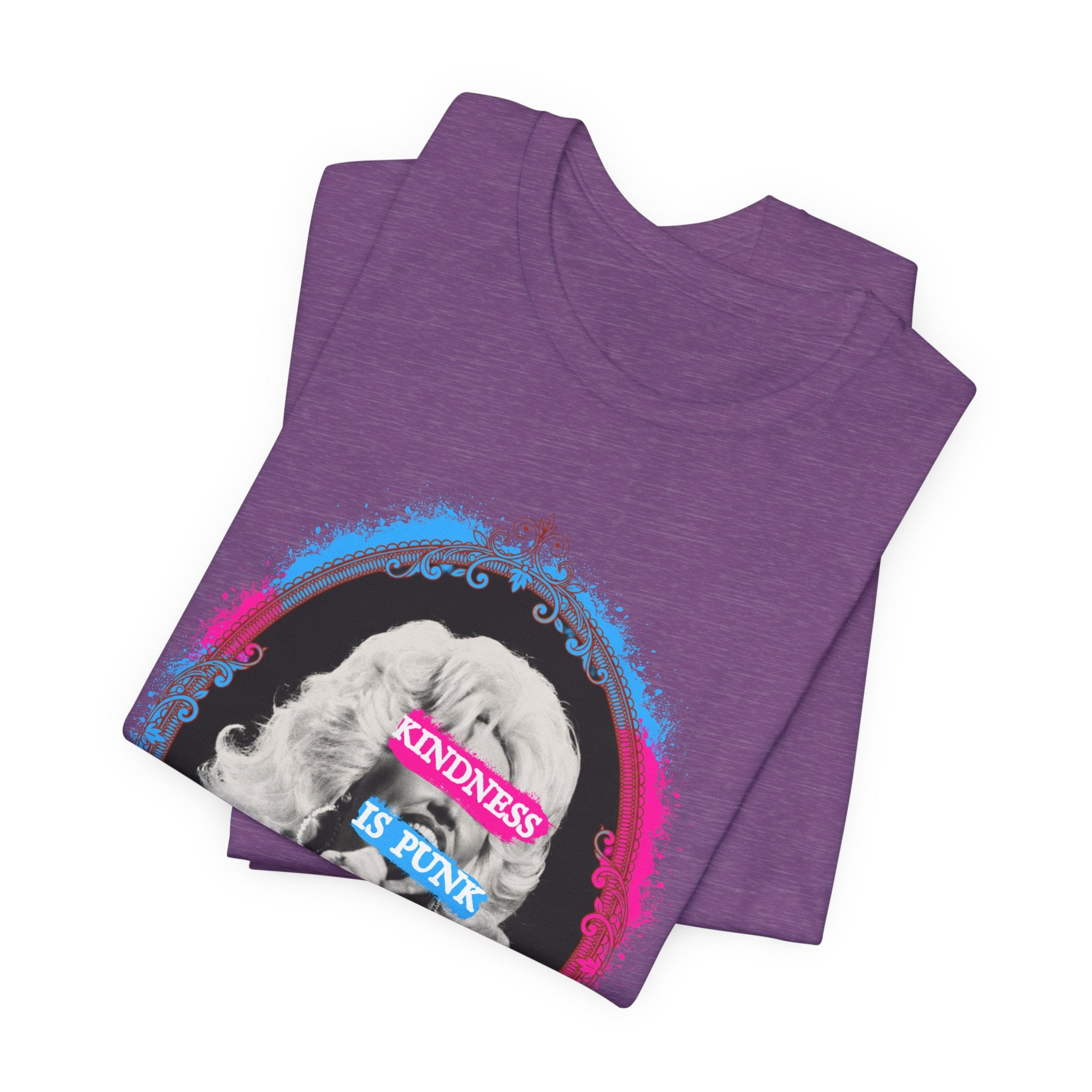 Kindness Is Punk Dolly Bella + Canvas T-Shirt - Vintage Punk Graphic Tee