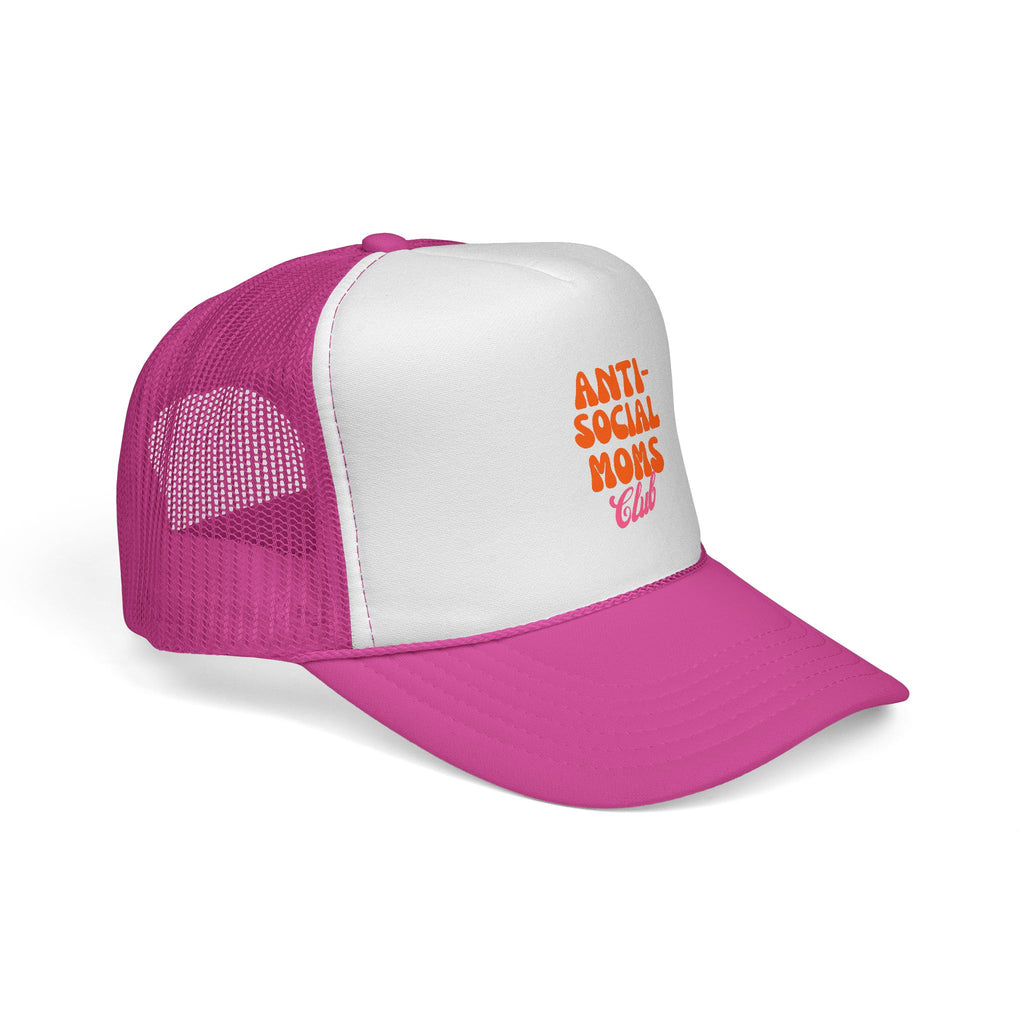 Anti-Social Mom's Club Printed Snapback Trucker Hat
