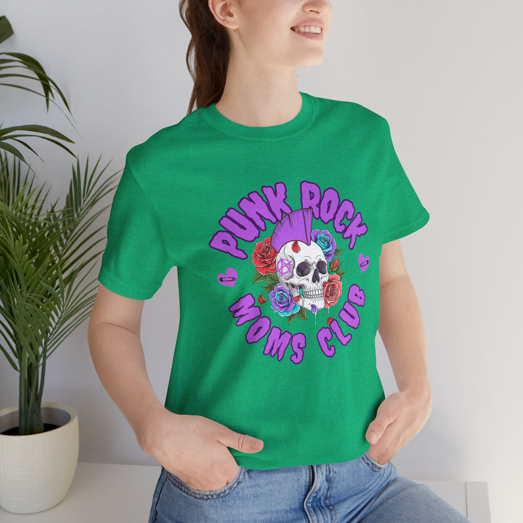 Punk Rock Moms Club — Skull & Roses Bella + Canvas T-Shirt