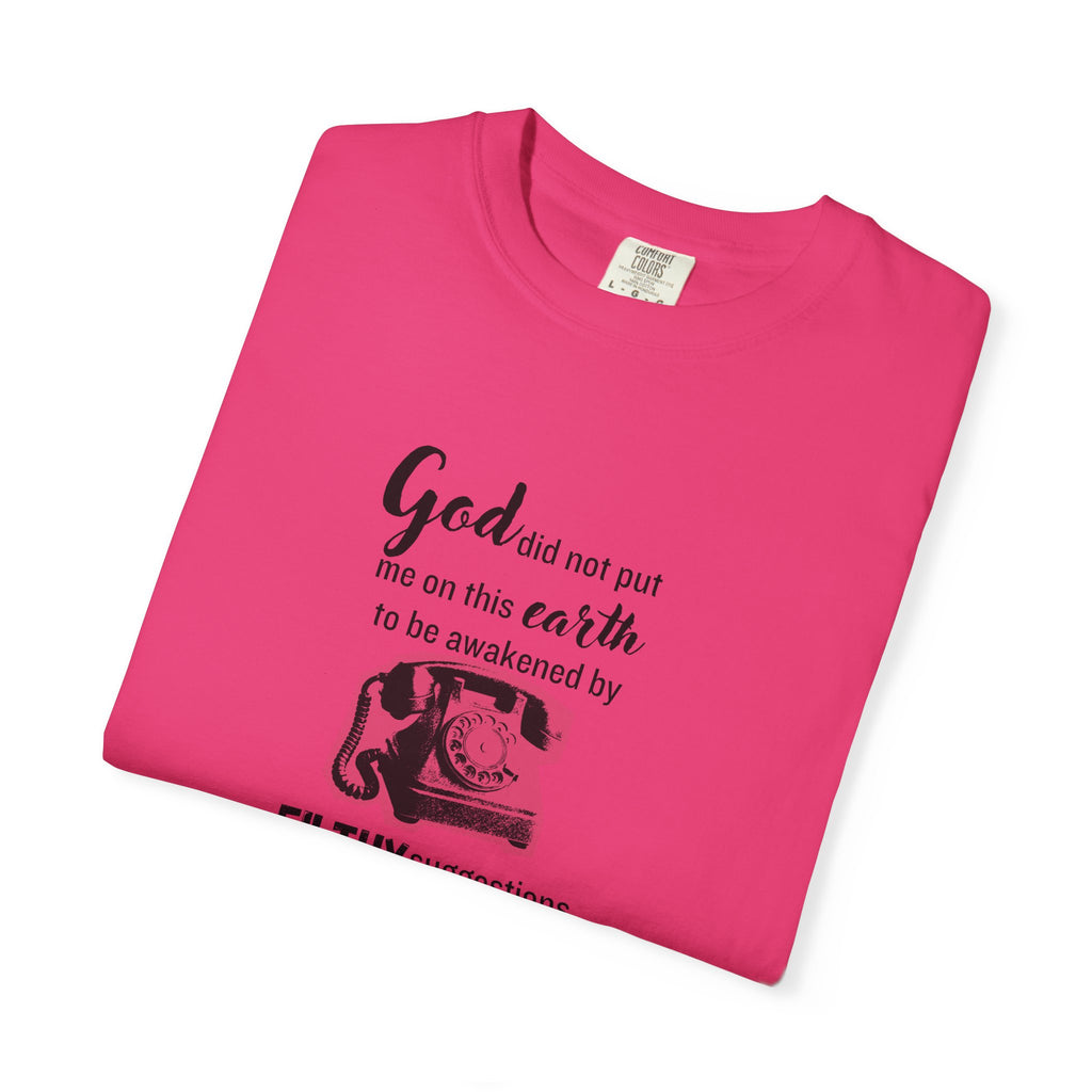 Sixteen Candles "God did not put me on this earth..." 80s Movie Quote Tee on Bella + Canvas Shirt