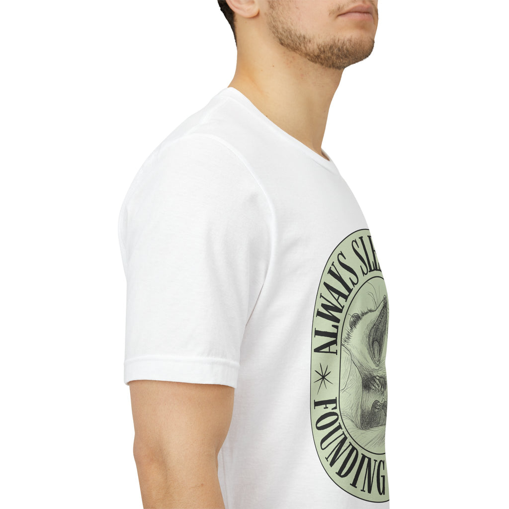 Always Sleepy Club T‑Shirt — Founding Member Yawning Possum Graphic Tee