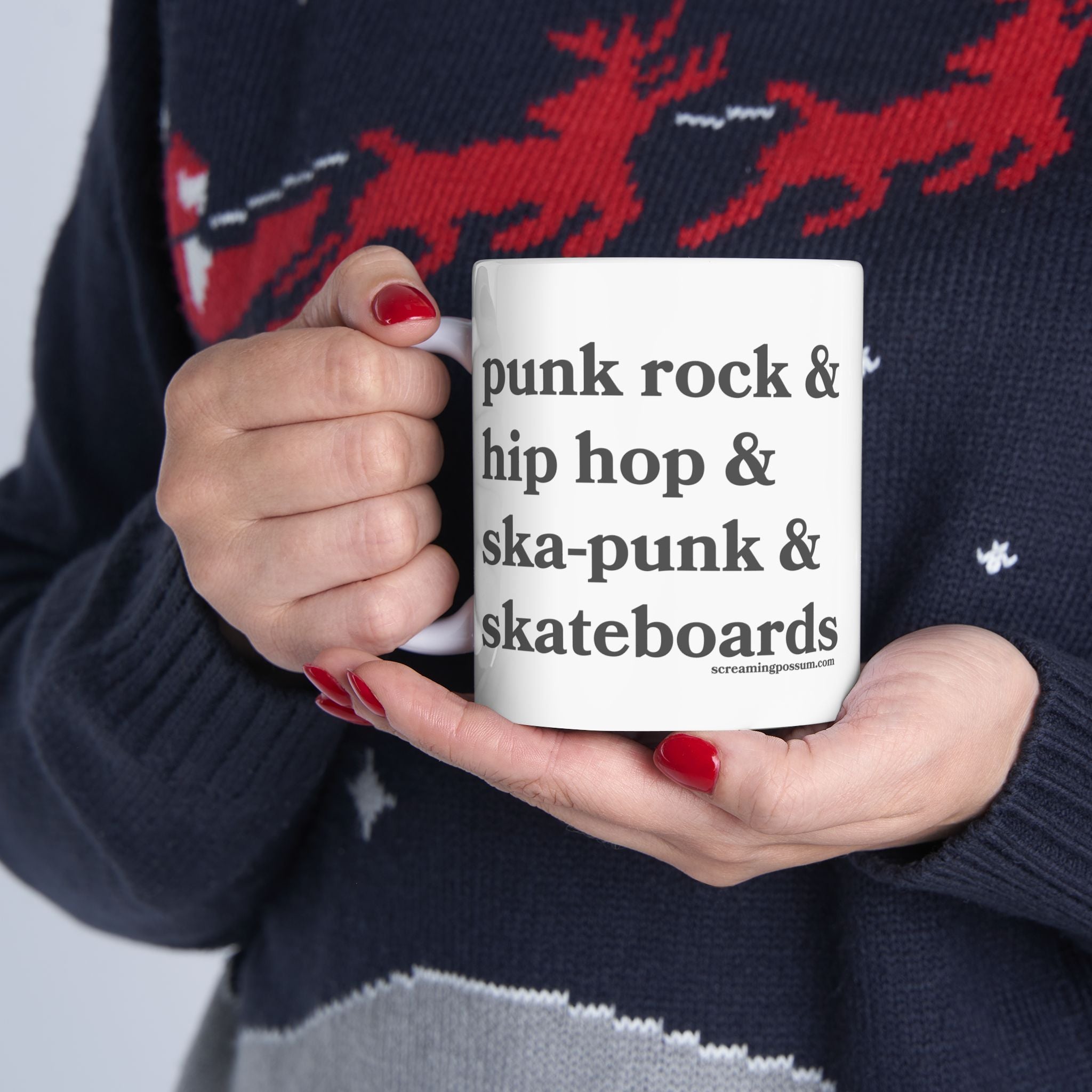 Punk Rock & Hip Hop & Ska-Punk & Skateboards Ceramic Coffee Cup (11oz/15oz)