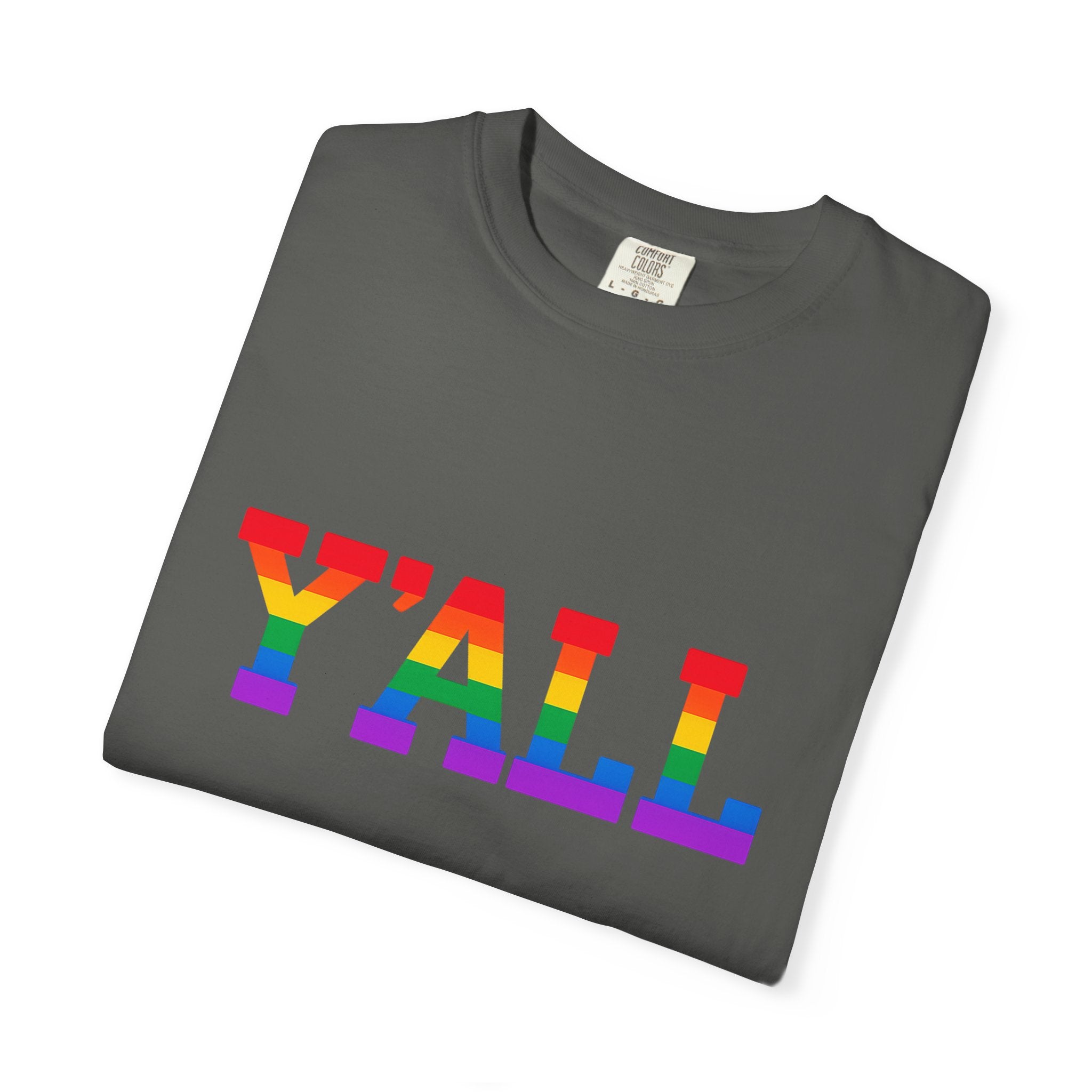 Y'ALL Rainbow Pride Comfort Colors T-Shirt