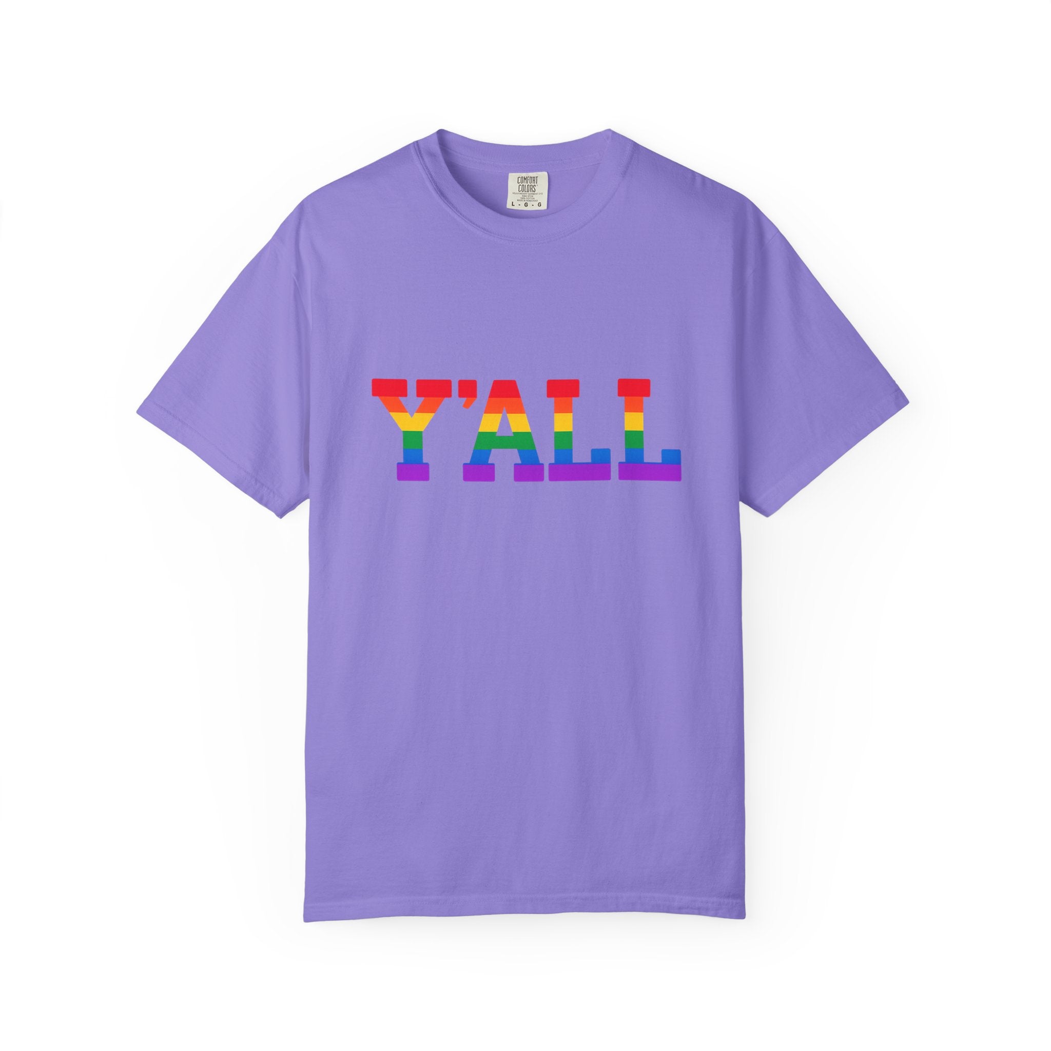 Y'ALL Rainbow Pride Comfort Colors T-Shirt