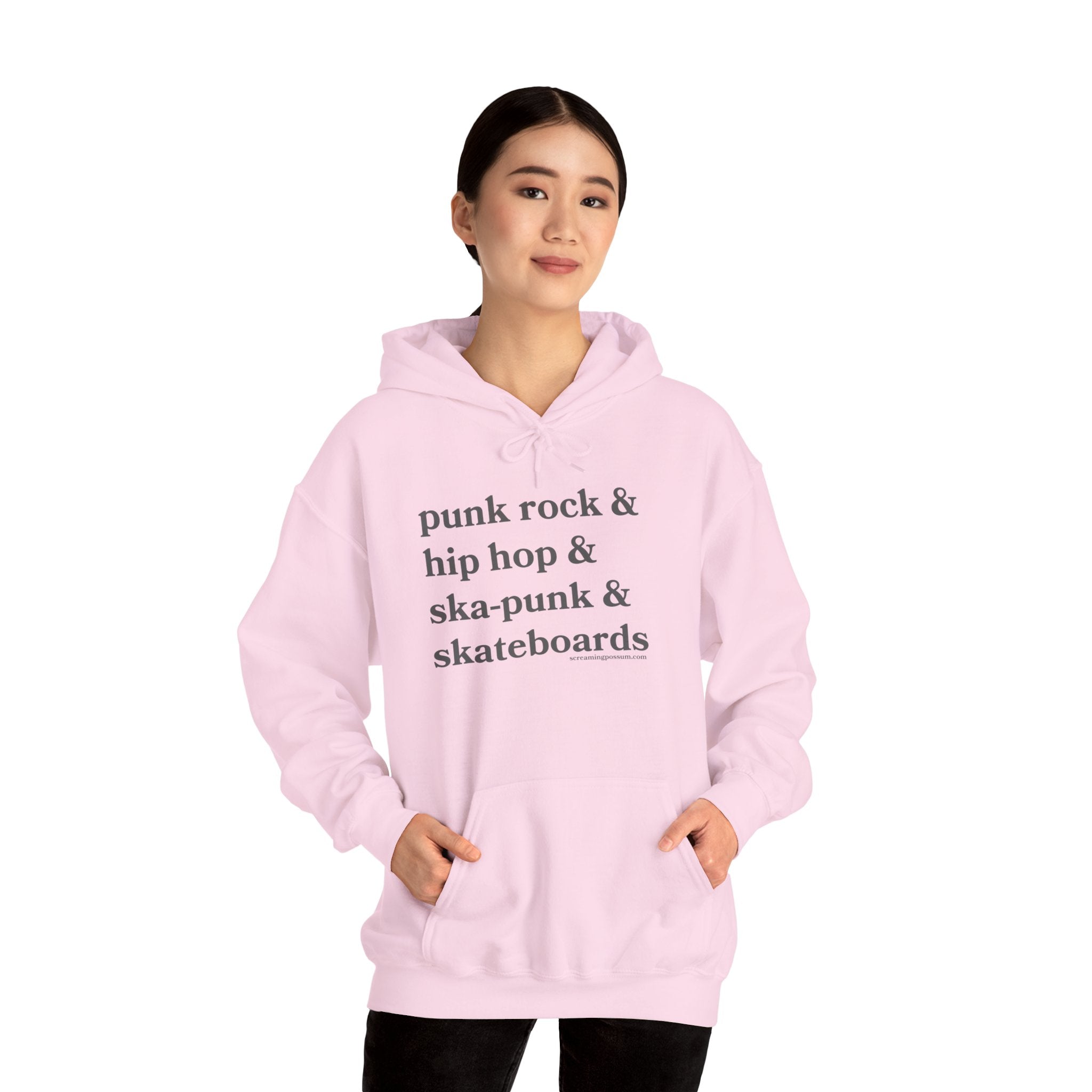 Punk Rock & Hip Hop & Ska-Punk & Skateboards Gildan Pullover Hoodie