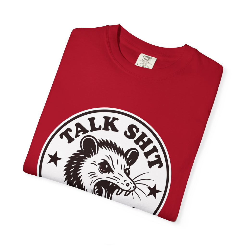 Talk Shit Get Bit Tee — Screaming Possum Graphic T-Shirt
