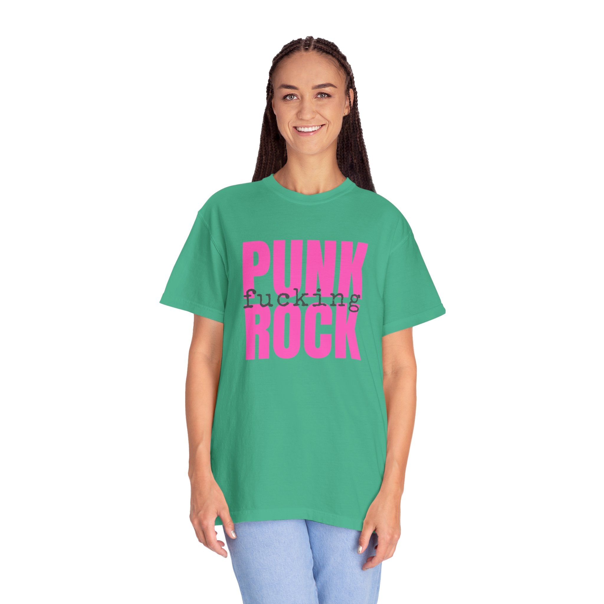 Punk Fucking Rock Comfort Colors Graphic T-Shirt