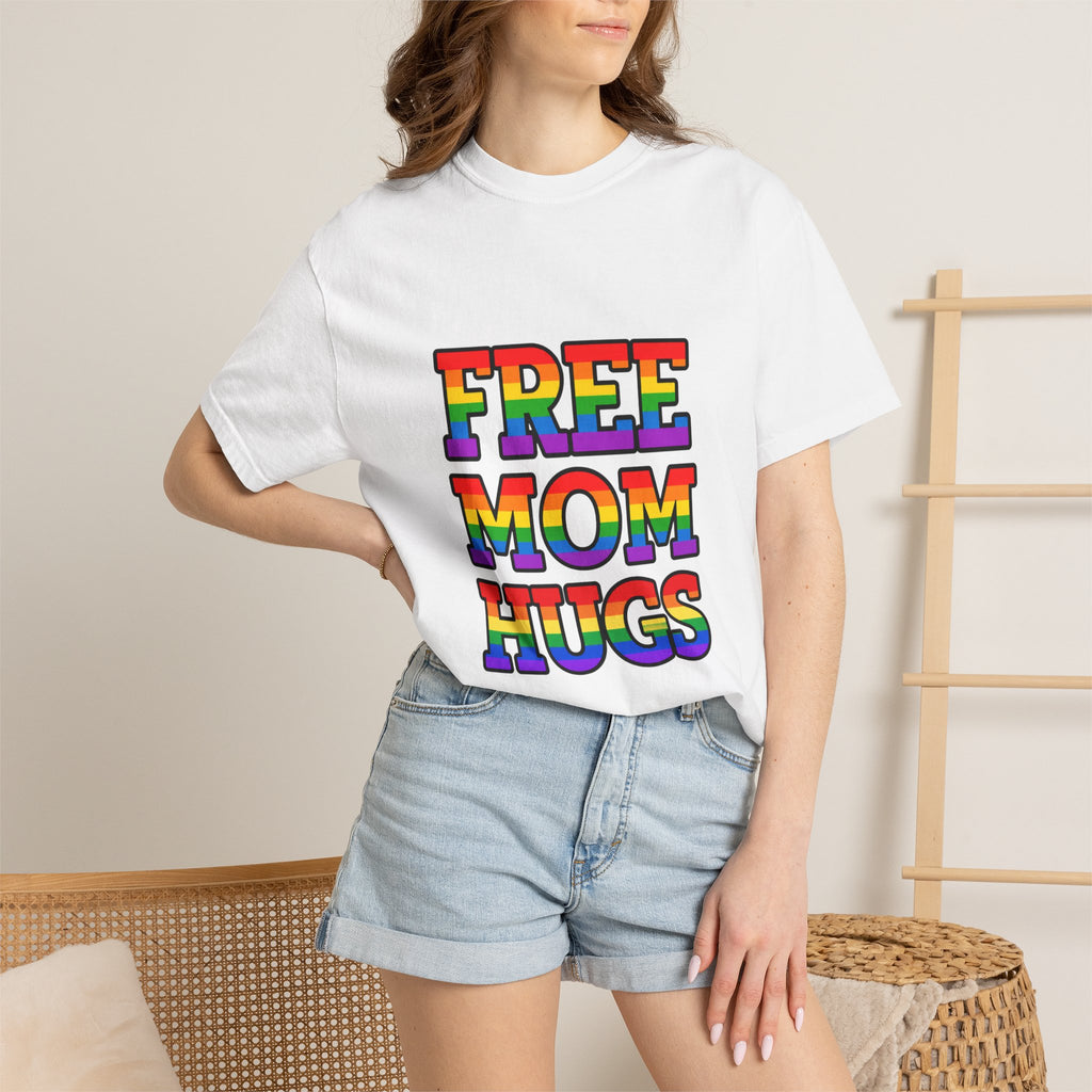 Free Mom Hugs Rainbow Pride Comfort Colors T-Shirt