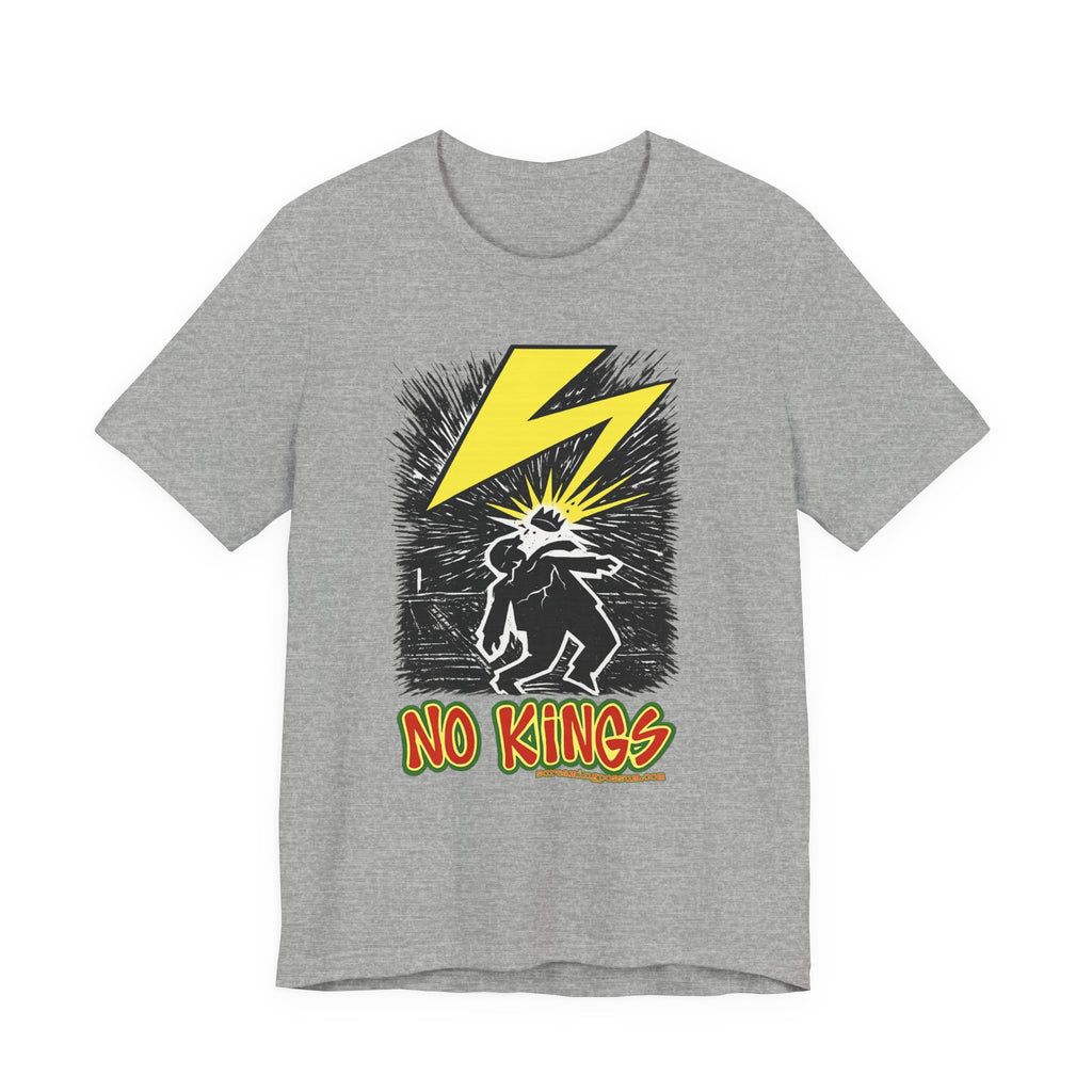 No Kings Lightning Bolt Bella + Canvas T-Shirt