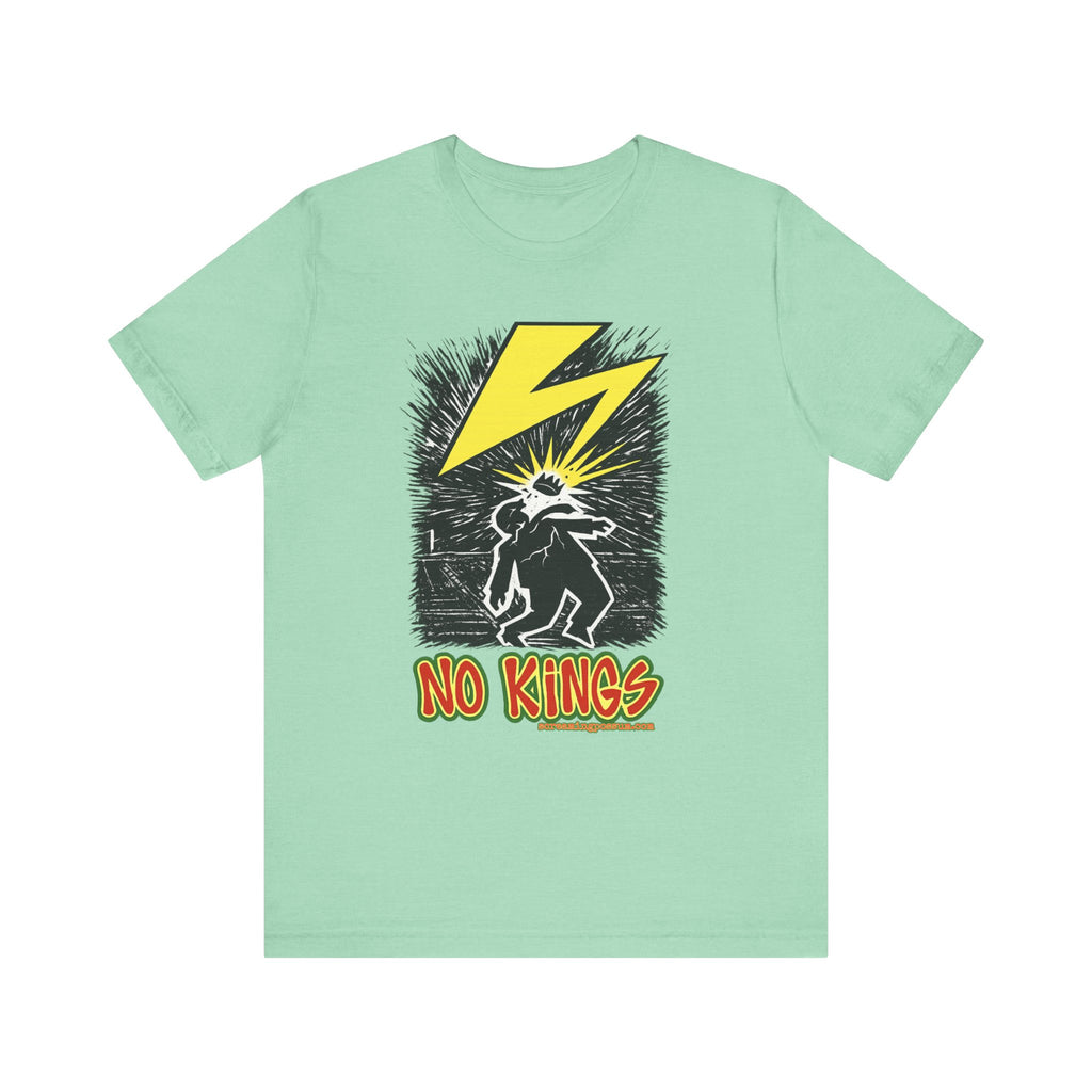 No Kings Lightning Bolt Bella + Canvas T-Shirt