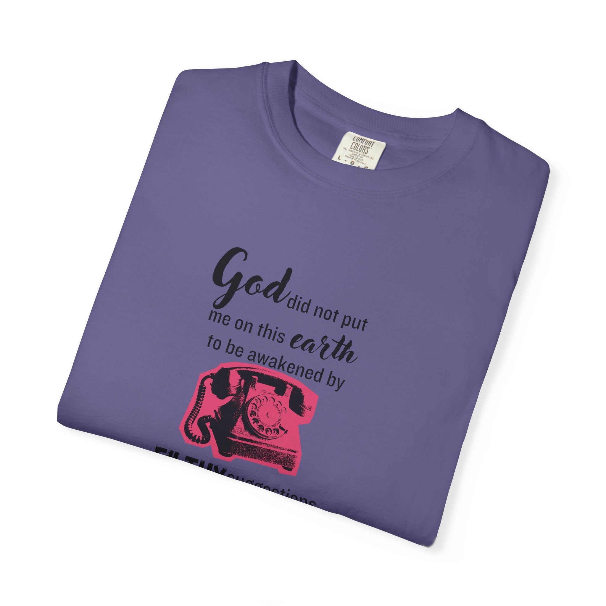 Sixteen Candles "God did not put me on this earth..." 80s Movie Quote Tee on Bella + Canvas Shirt