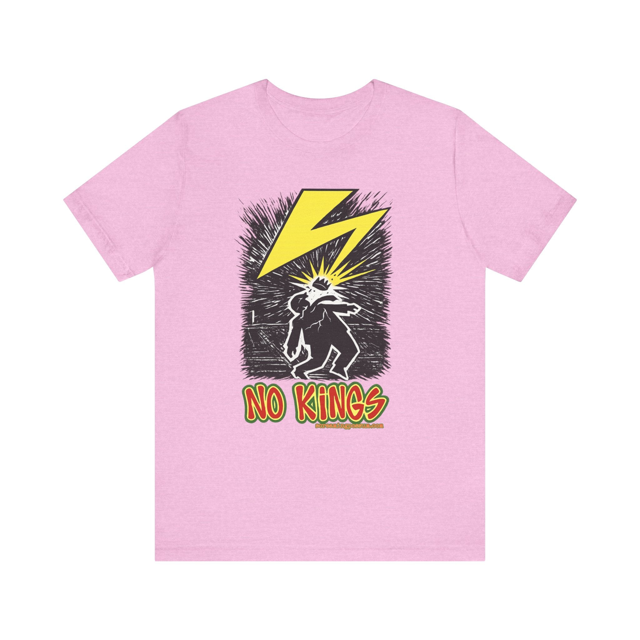 No Kings Lightning Bolt Bella + Canvas T-Shirt