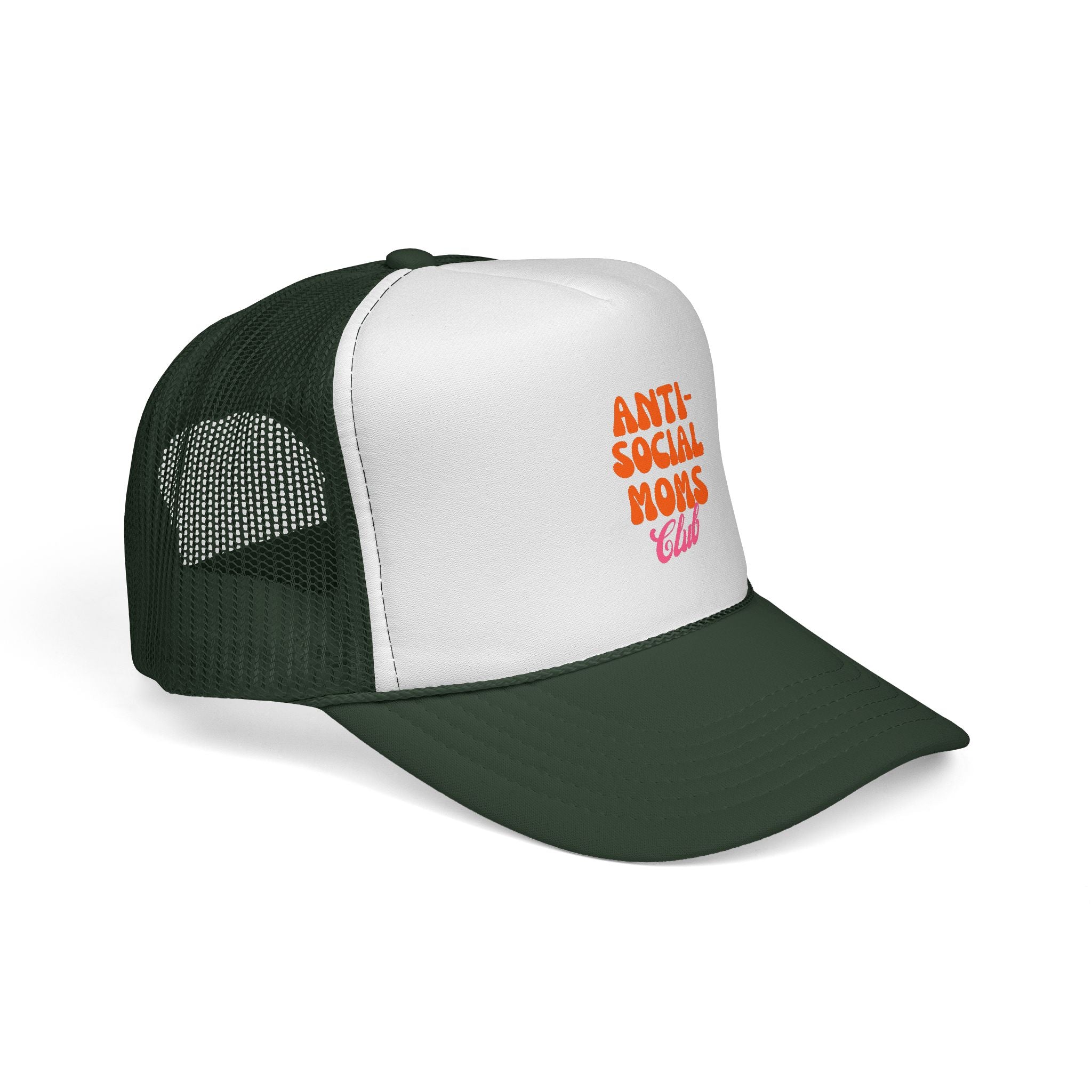 Anti-Social Mom's Club Printed Snapback Trucker Hat