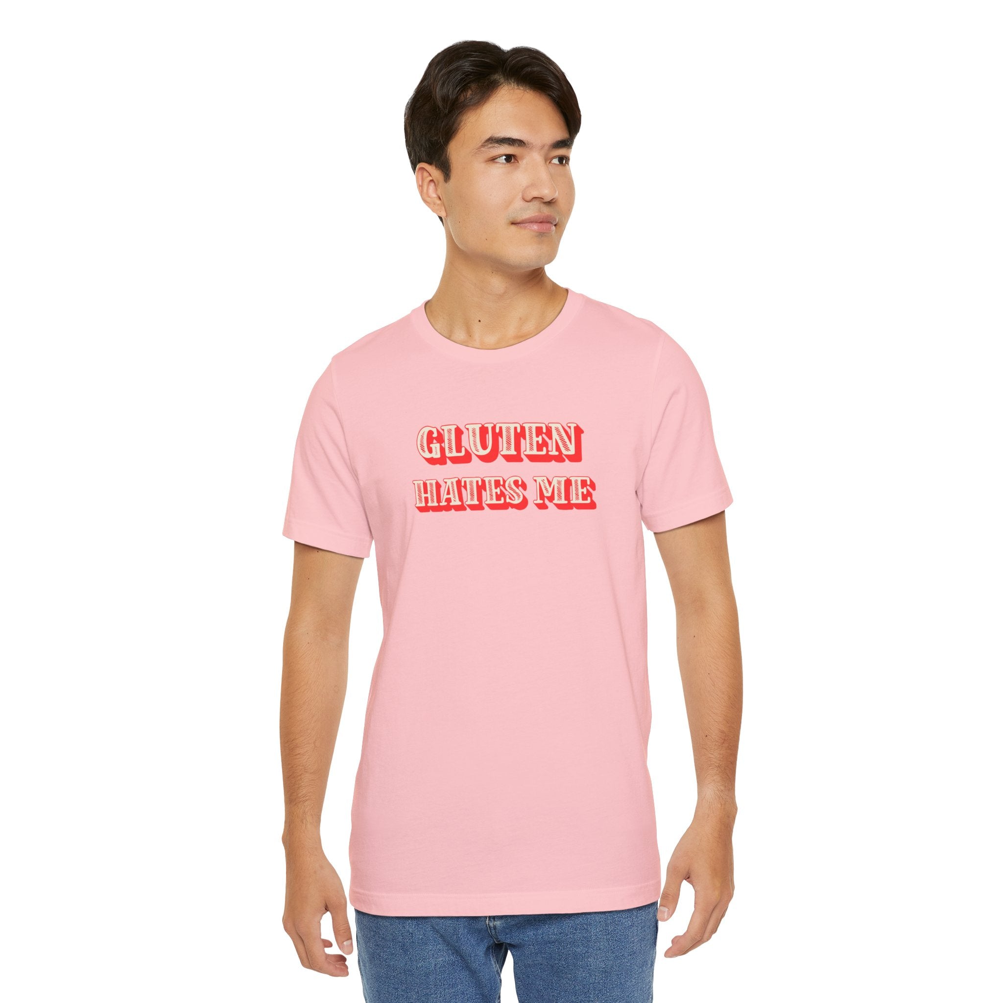 Gluten Hates Me Tee — Funny Celiac/Gluten-Free Shirt