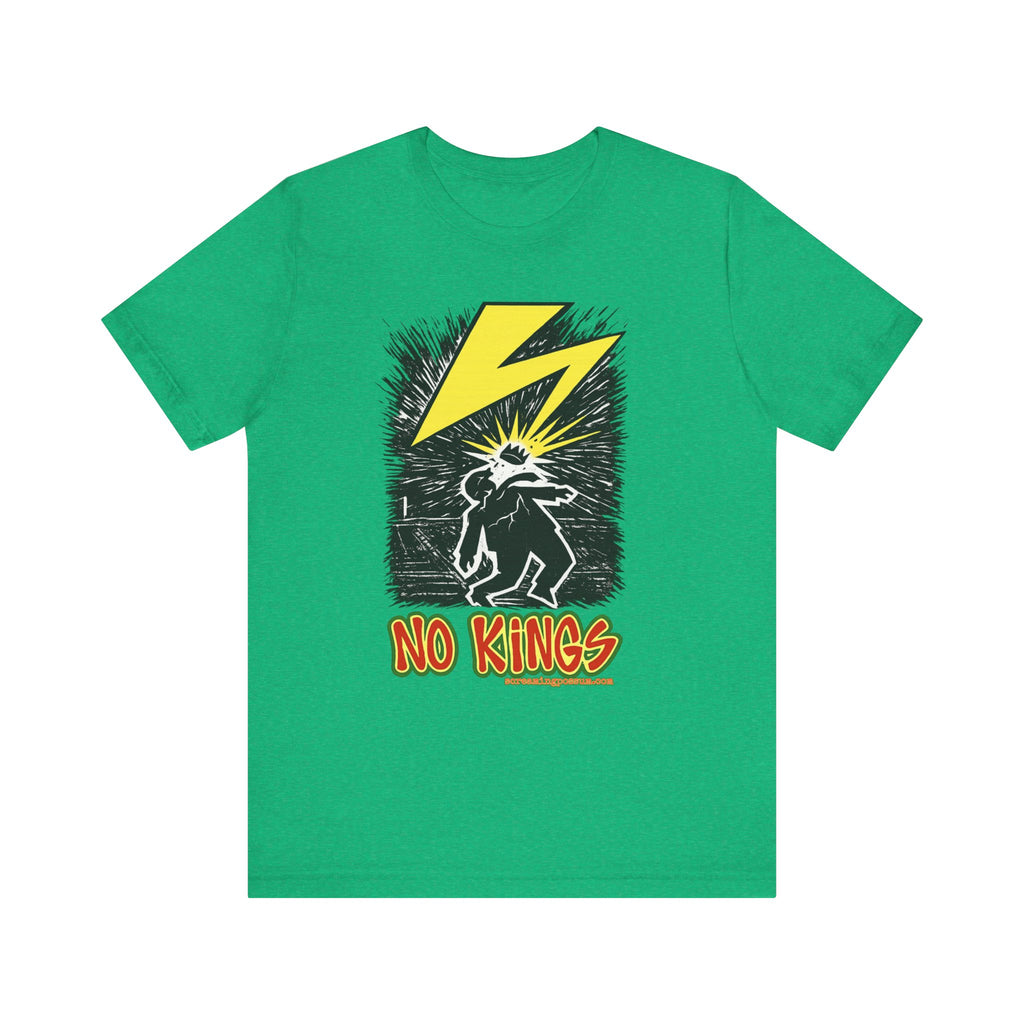 No Kings Lightning Bolt Bella + Canvas T-Shirt