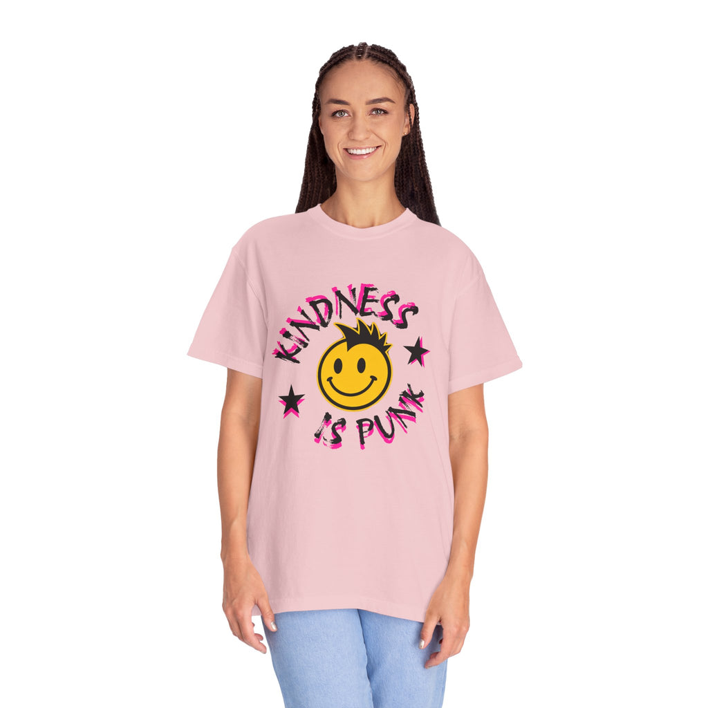 Kindness Is Punk Smiley Comfort Colors T-Shirt