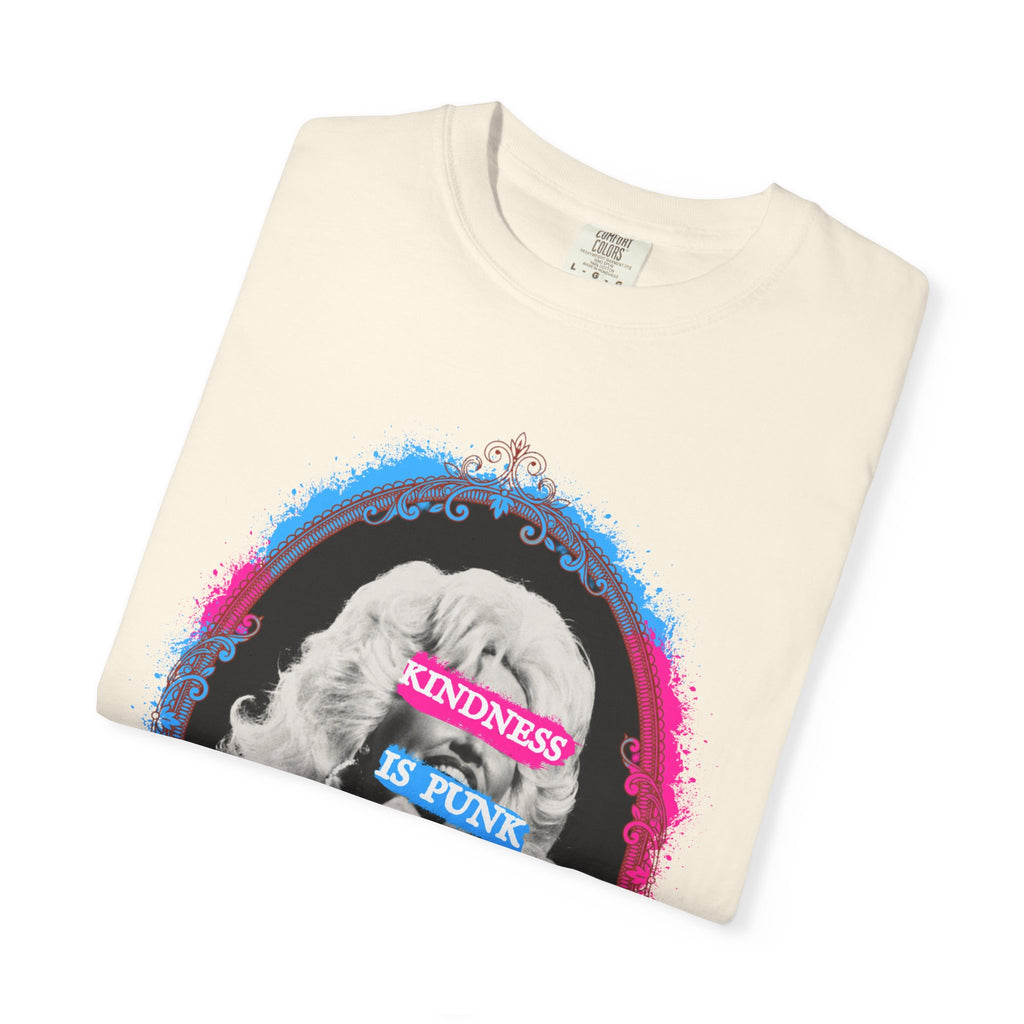 Kindness Is Punk Dolly Comfort Colors T-ShirtT-Shirt — Retro Punk Graphic Tee