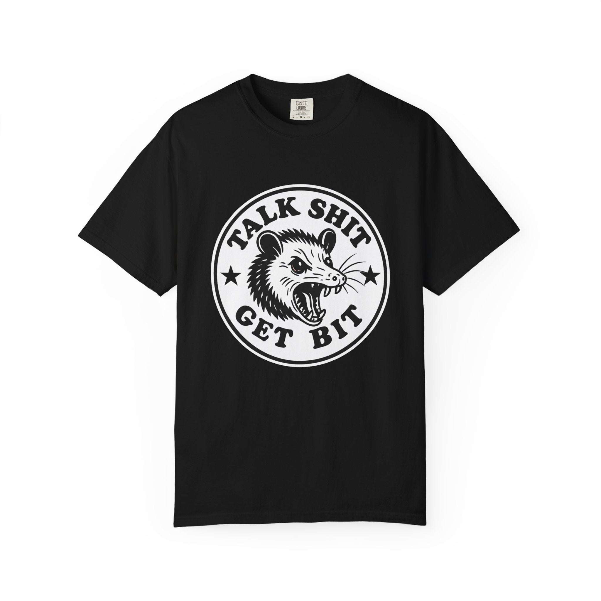 Talk Shit Get Bit Tee — Screaming Possum Graphic T-Shirt