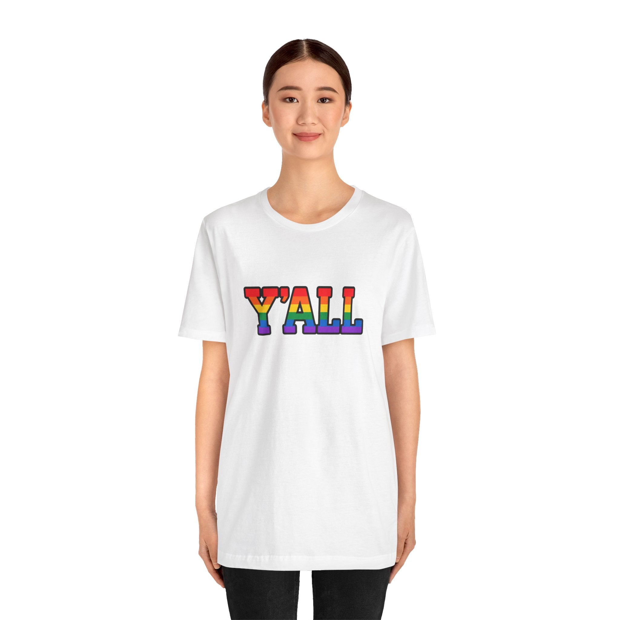 Y'ALL Rainbow Pride Bella + Canvas T-Shirt