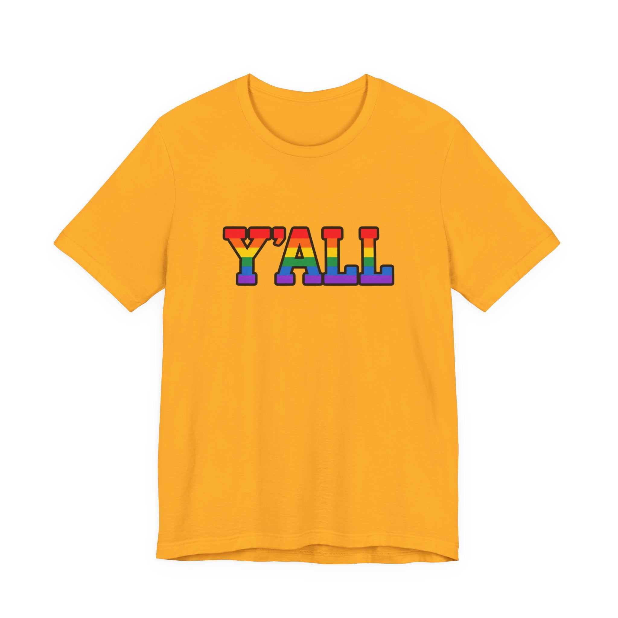 Y'ALL Rainbow Pride Bella + Canvas T-Shirt