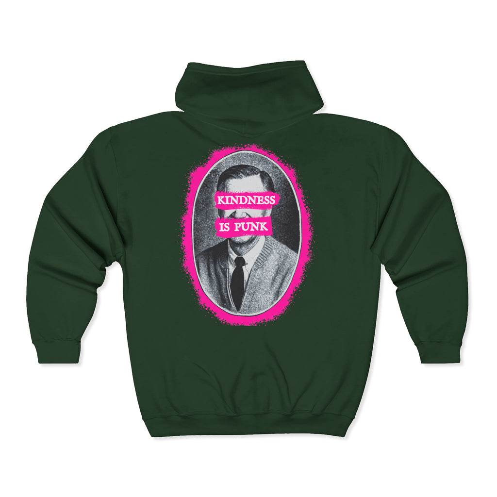 Mr. Roger's "Kindness is Punk" Full Zip Hoodie