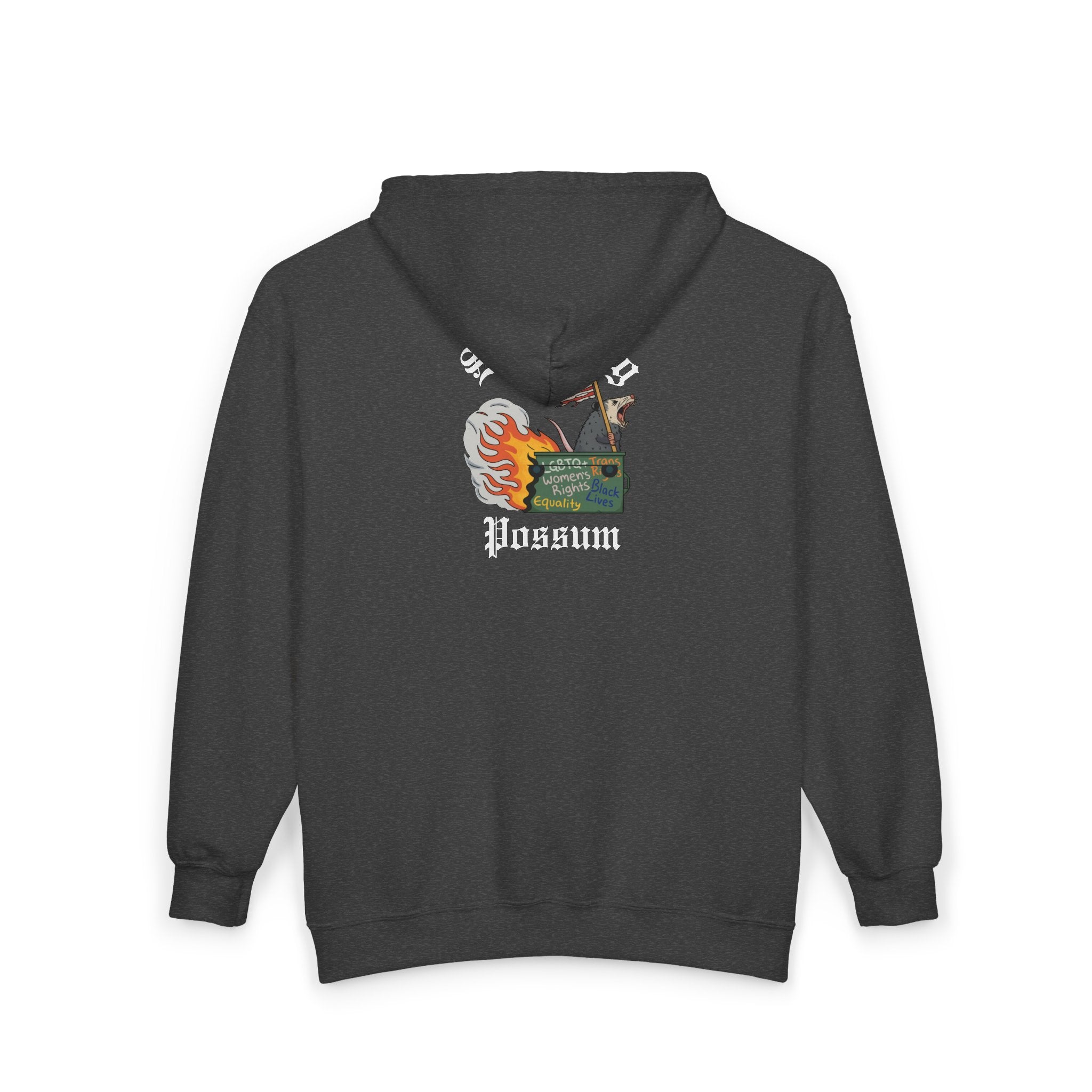 Screaming Possum DEI Ride or Die Full Zip Hooded Sweatshirt