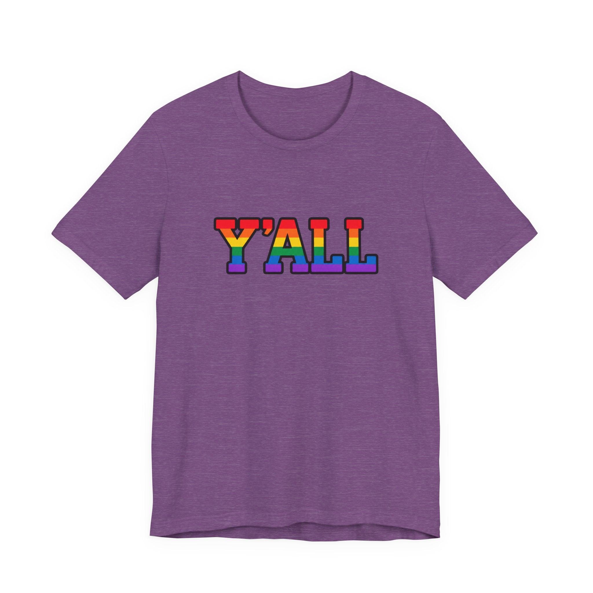 Y'ALL Rainbow Pride Bella + Canvas T-Shirt