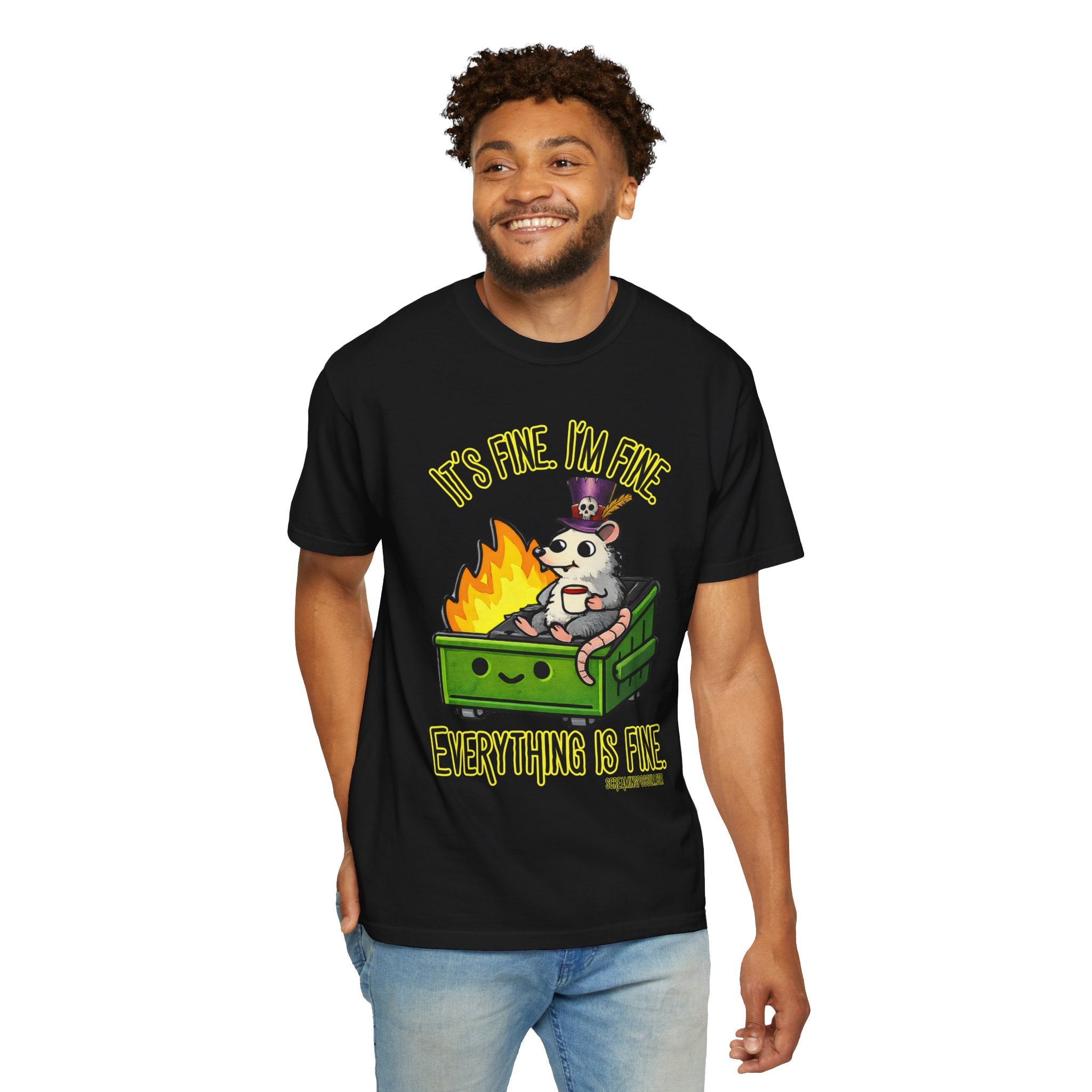 It’s Fine Dumpster Fire Comfort Colors T-Shirt