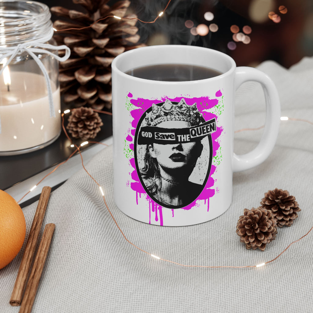 God Save The Queen Classic Punk x Swiftie Mashup Ceramic Mug