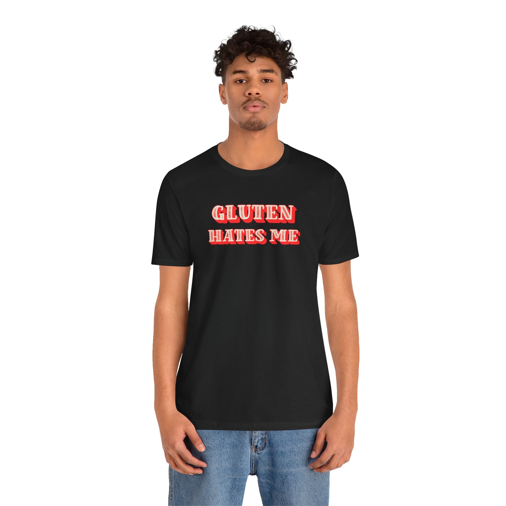 Gluten Hates Me Tee — Funny Celiac/Gluten-Free Shirt