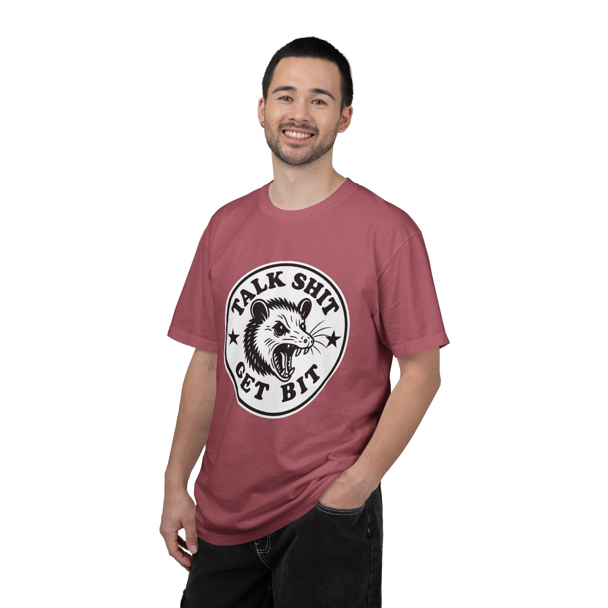 Talk Shit Get Bit Tee — Screaming Possum Graphic T-Shirt