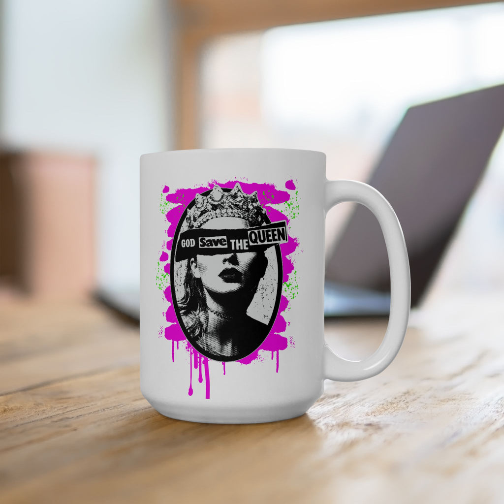 God Save The Queen Classic Punk x Swiftie Mashup Ceramic Mug