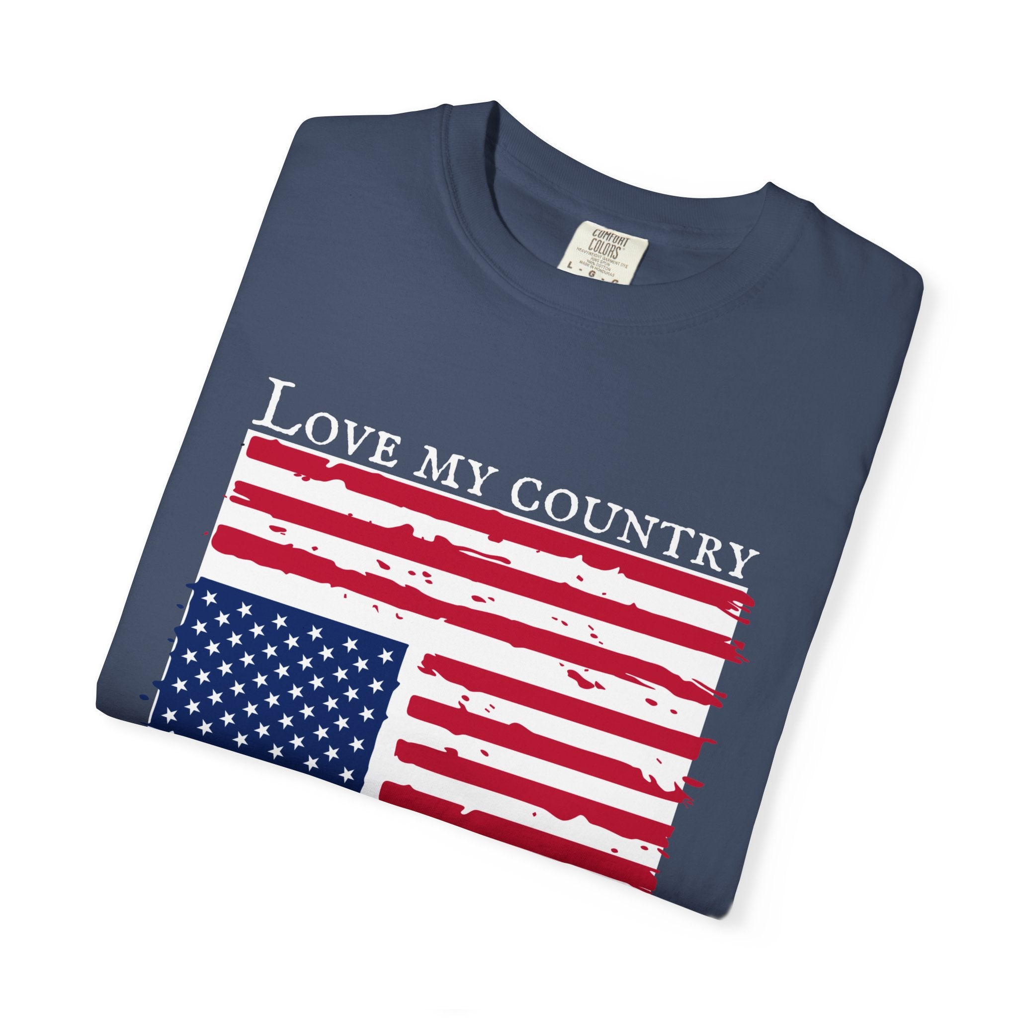 Love My Country, Ashamed of My Government Comfort Colors T-Shirt