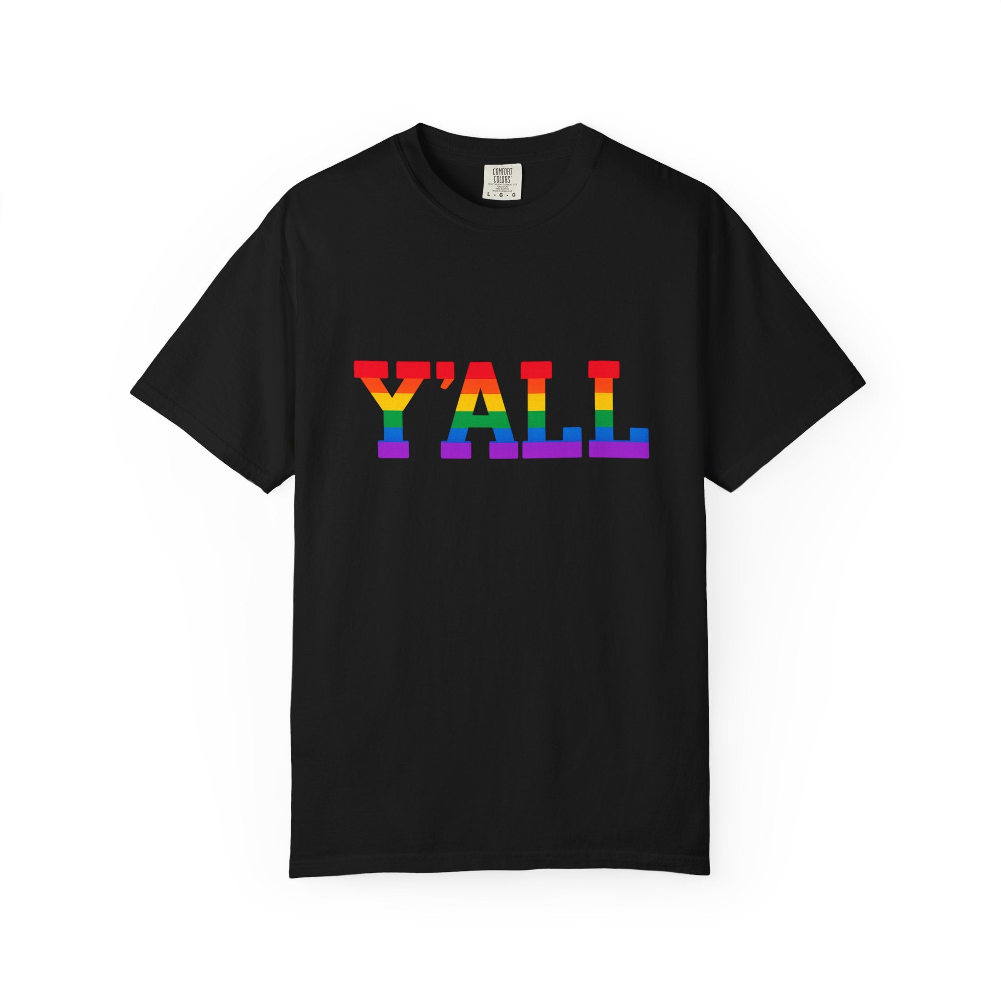 Y'ALL Rainbow Pride Comfort Colors T-Shirt