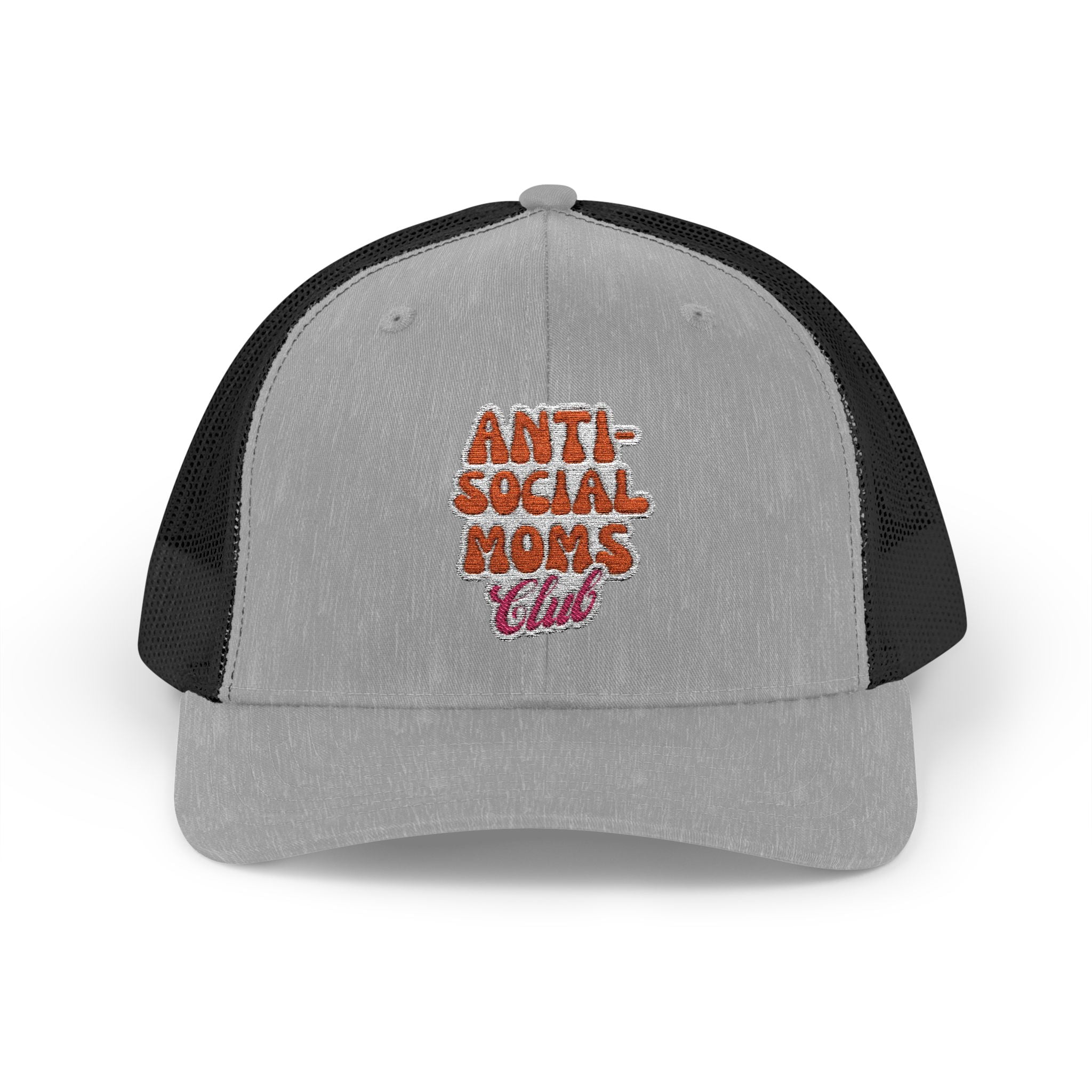 Anti-Social Mom's Club Embroidered Snapback Trucker Cap