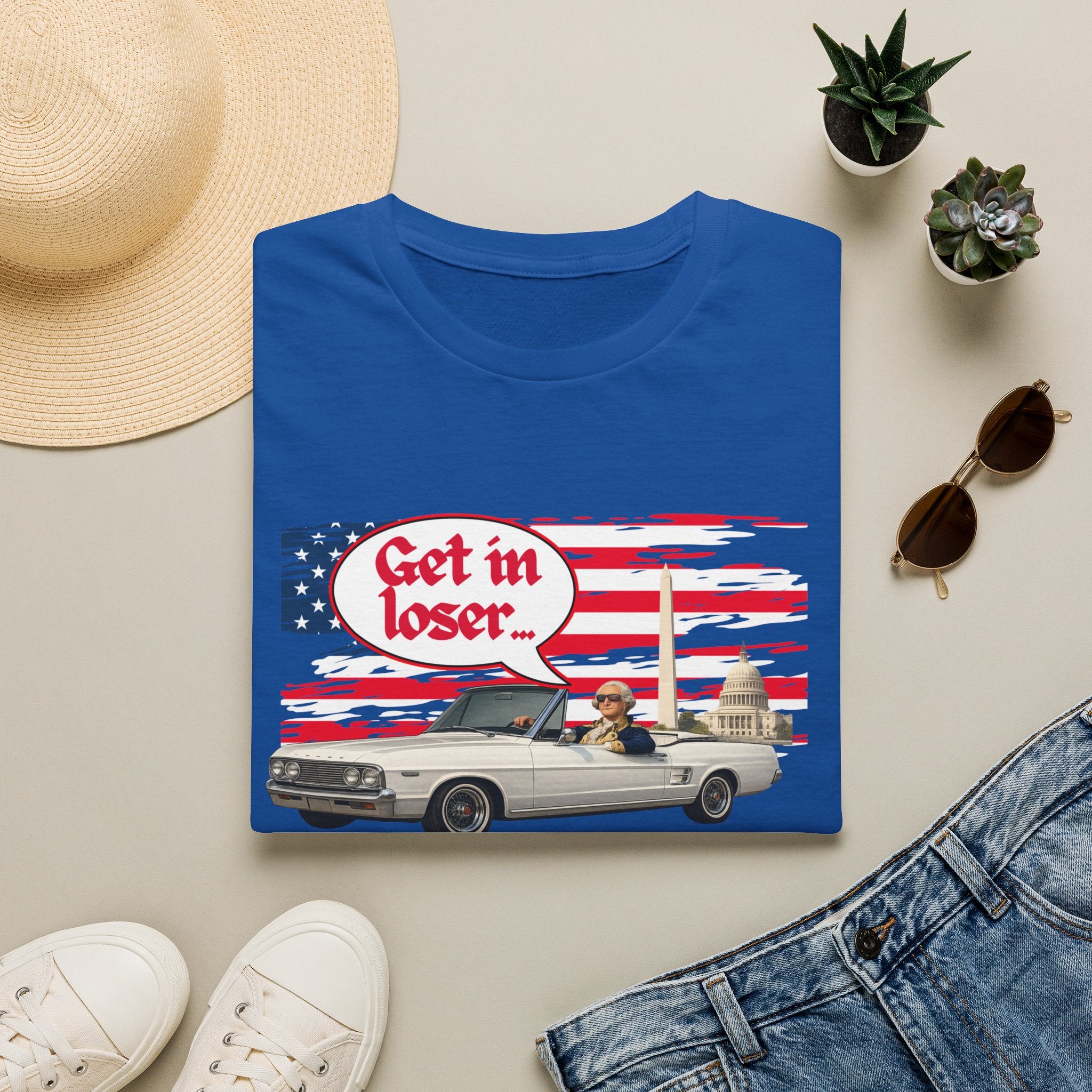 Get In Loser, We're Saving Democracy Unisex Softstyle T-Shirt