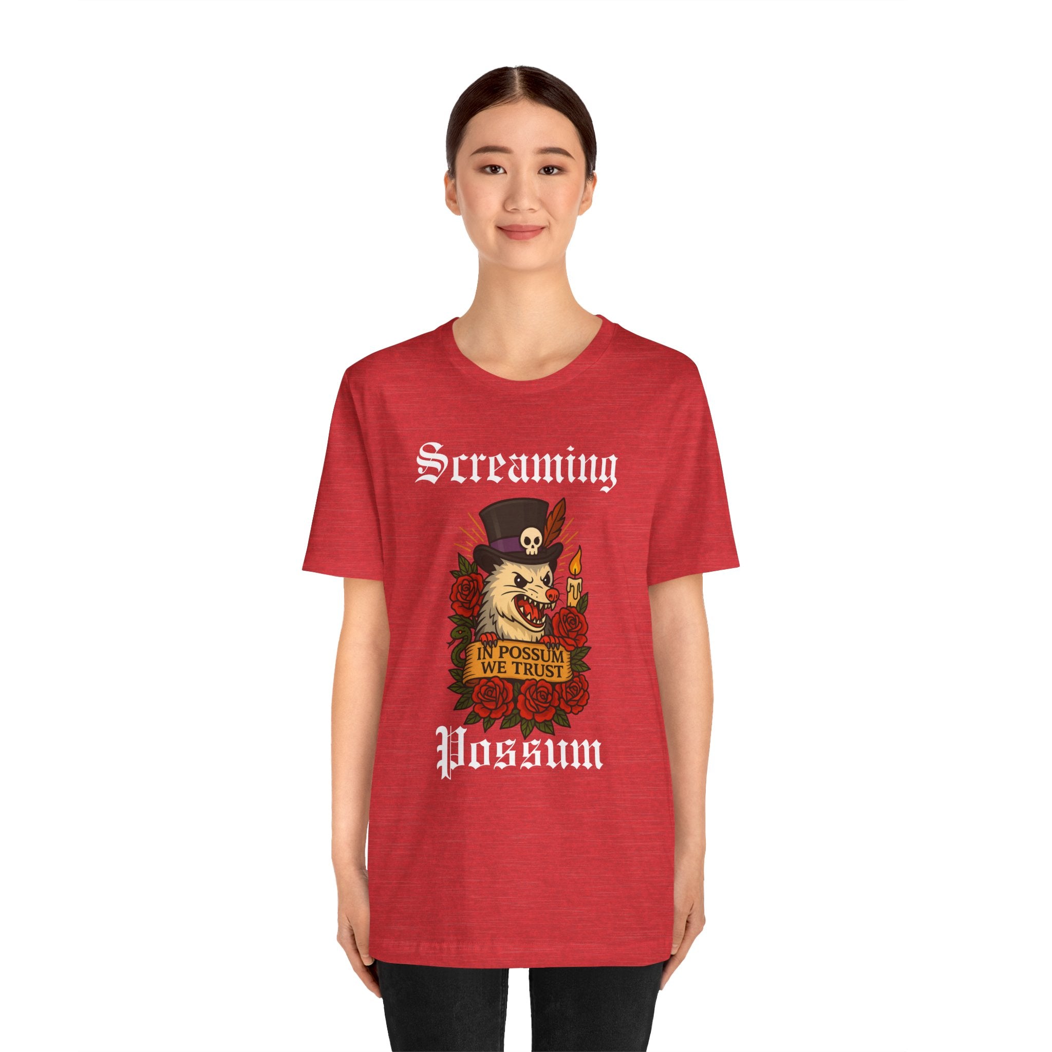 IN Possum We Trust Tattoo Tee — Screaming Possum Voodoo Possum T-Shirt