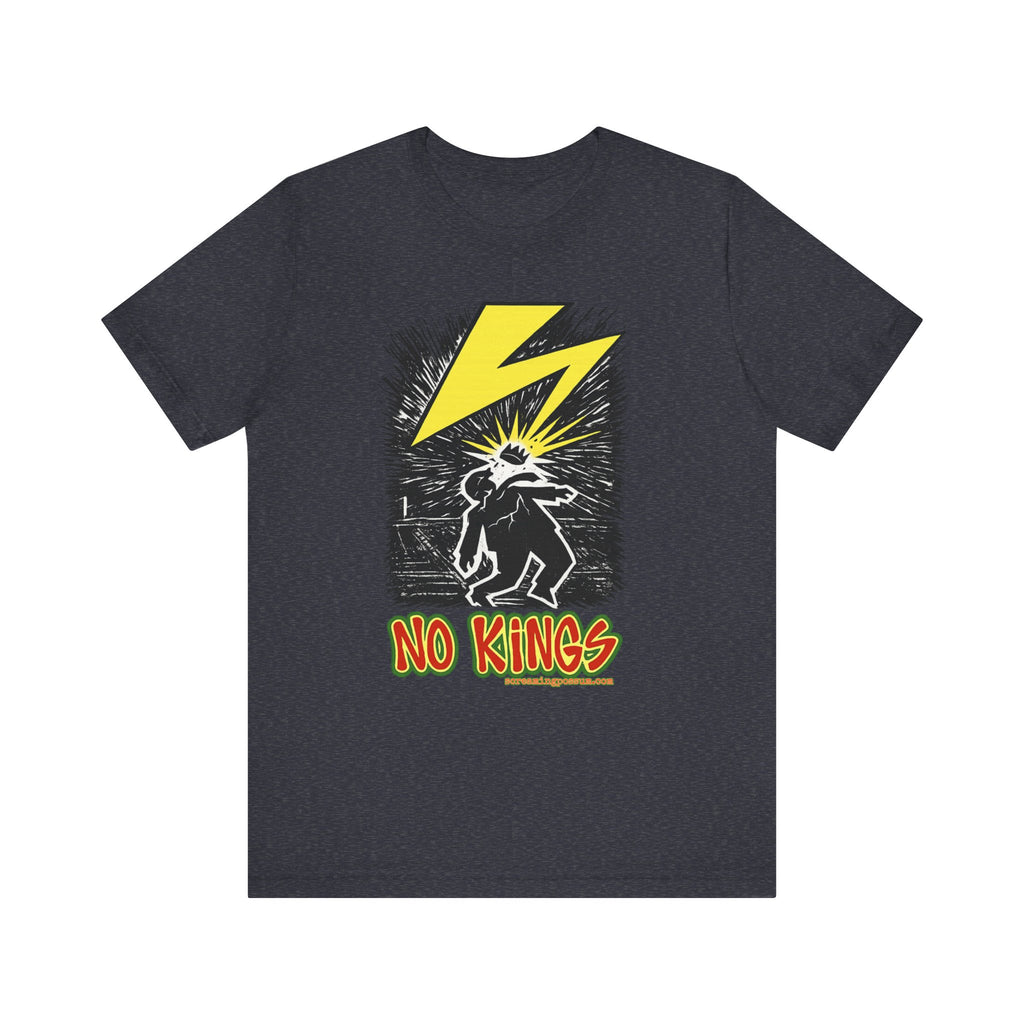 No Kings Lightning Bolt Bella + Canvas T-Shirt