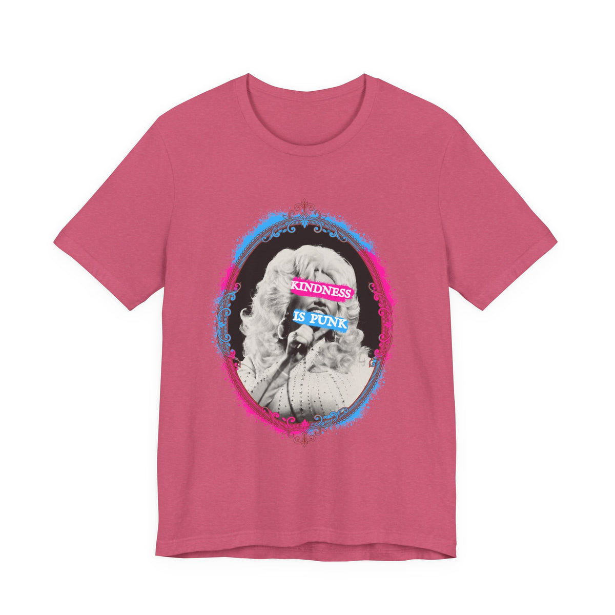 Kindness Is Punk Dolly Bella + Canvas T-Shirt - Vintage Punk Graphic Tee
