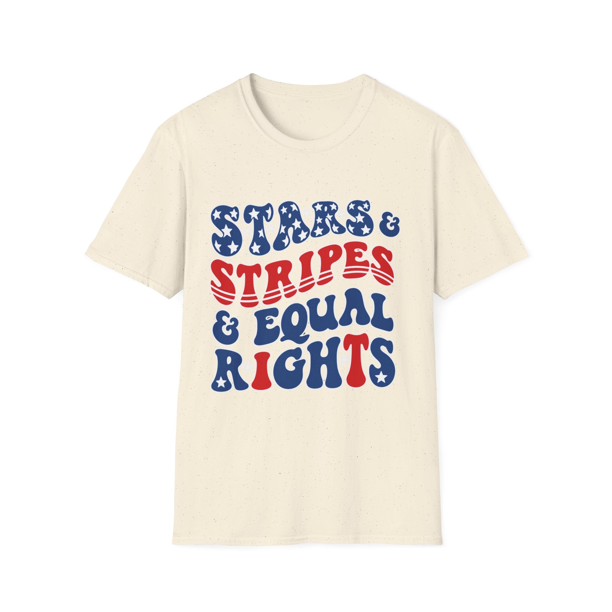 Stars & Stripes & Equal Rights Patriotic Gildan T‐Shirt