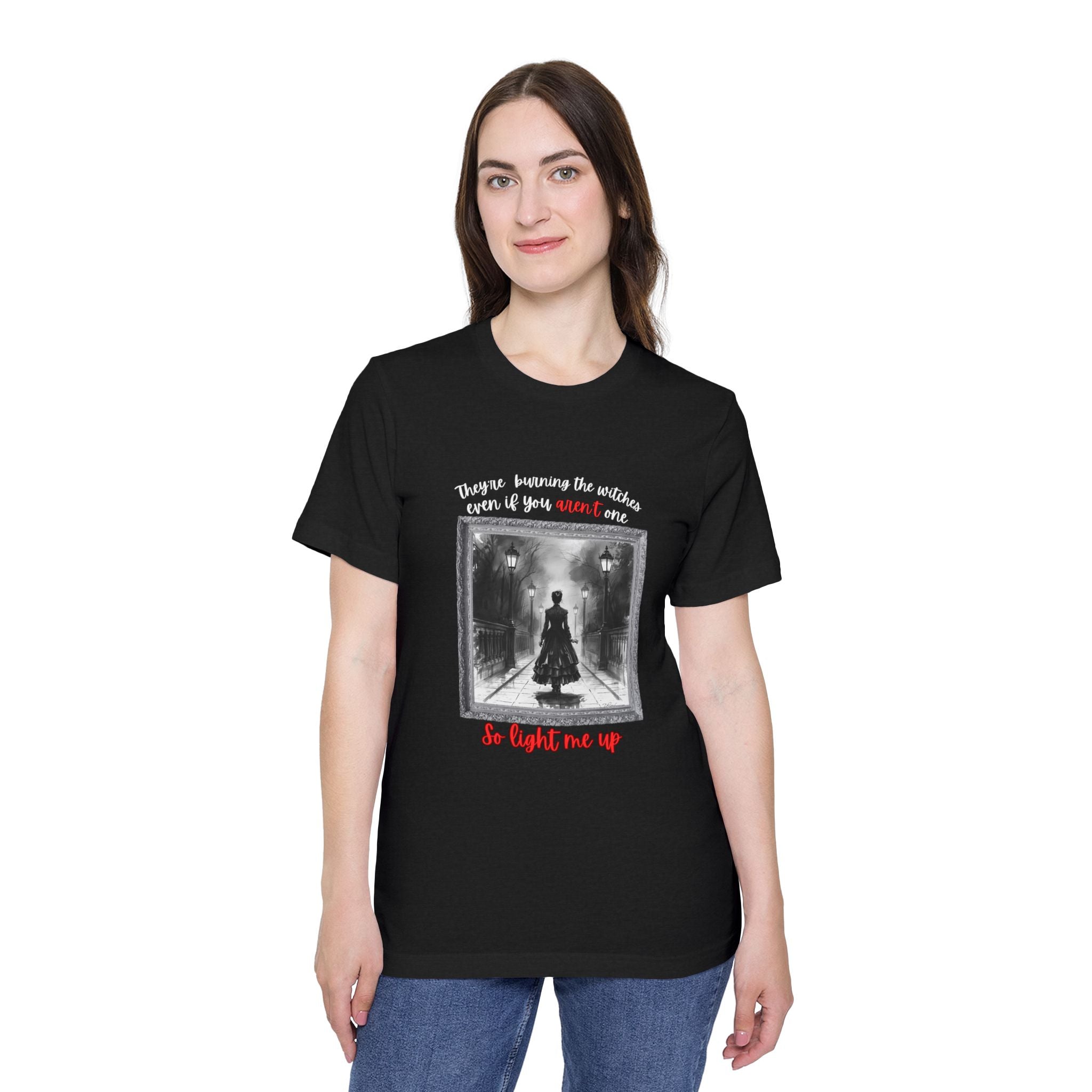 They're Burning the Witches Even If You Aren't One Swiftie Tee on Bella + Canvas Shirt